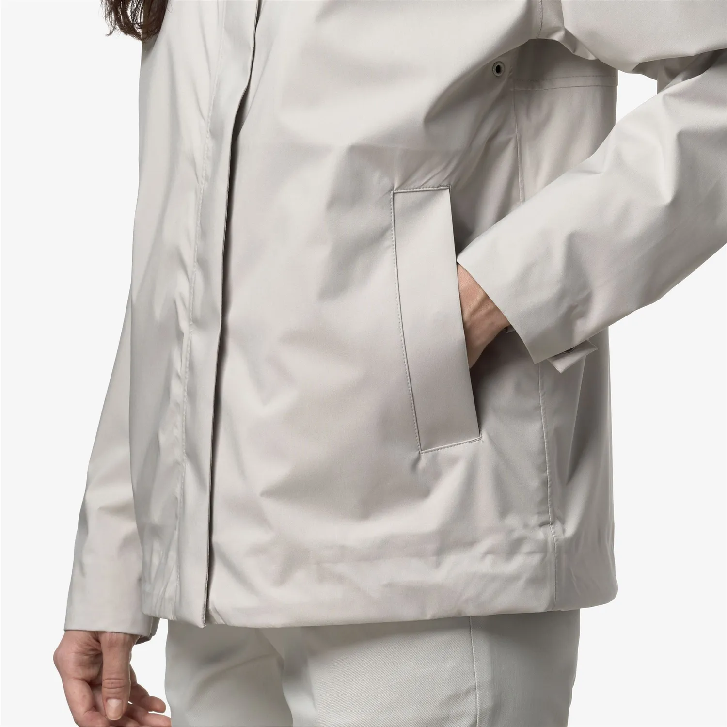K-Way Rose Stretch 2L geaca dama bej impermeabila