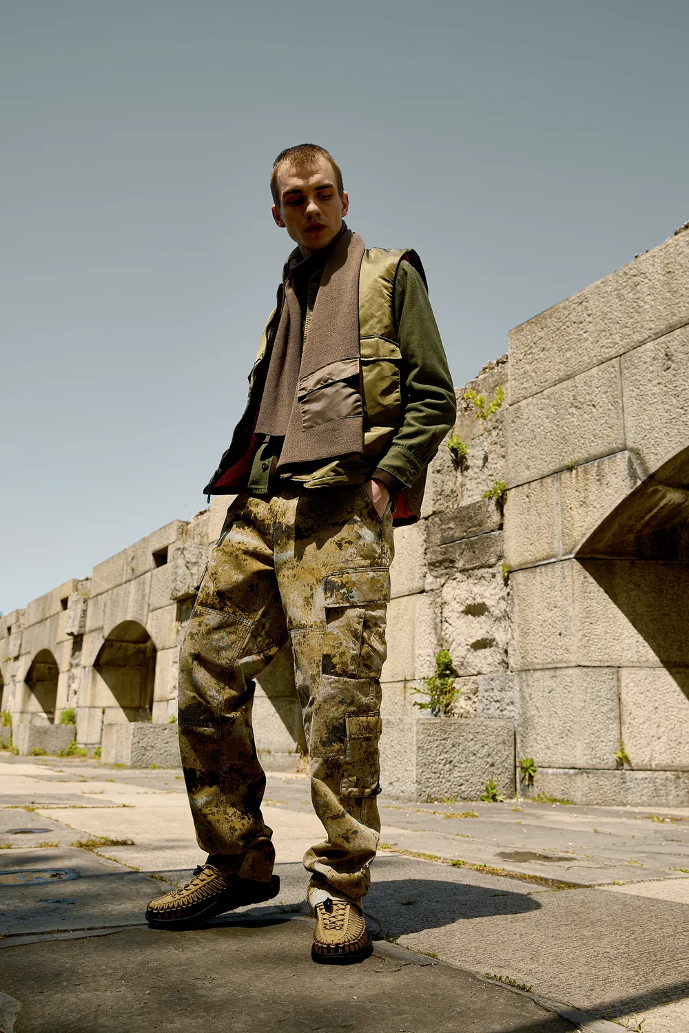 Alpha Industries ACU Pant pantaloni cargo green blur camo