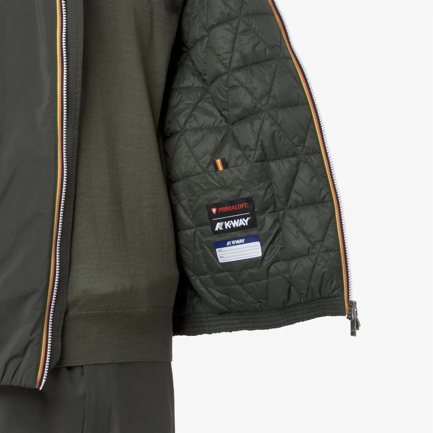 K-Way Jack Plain Warm geaca barbati verde calduroasa