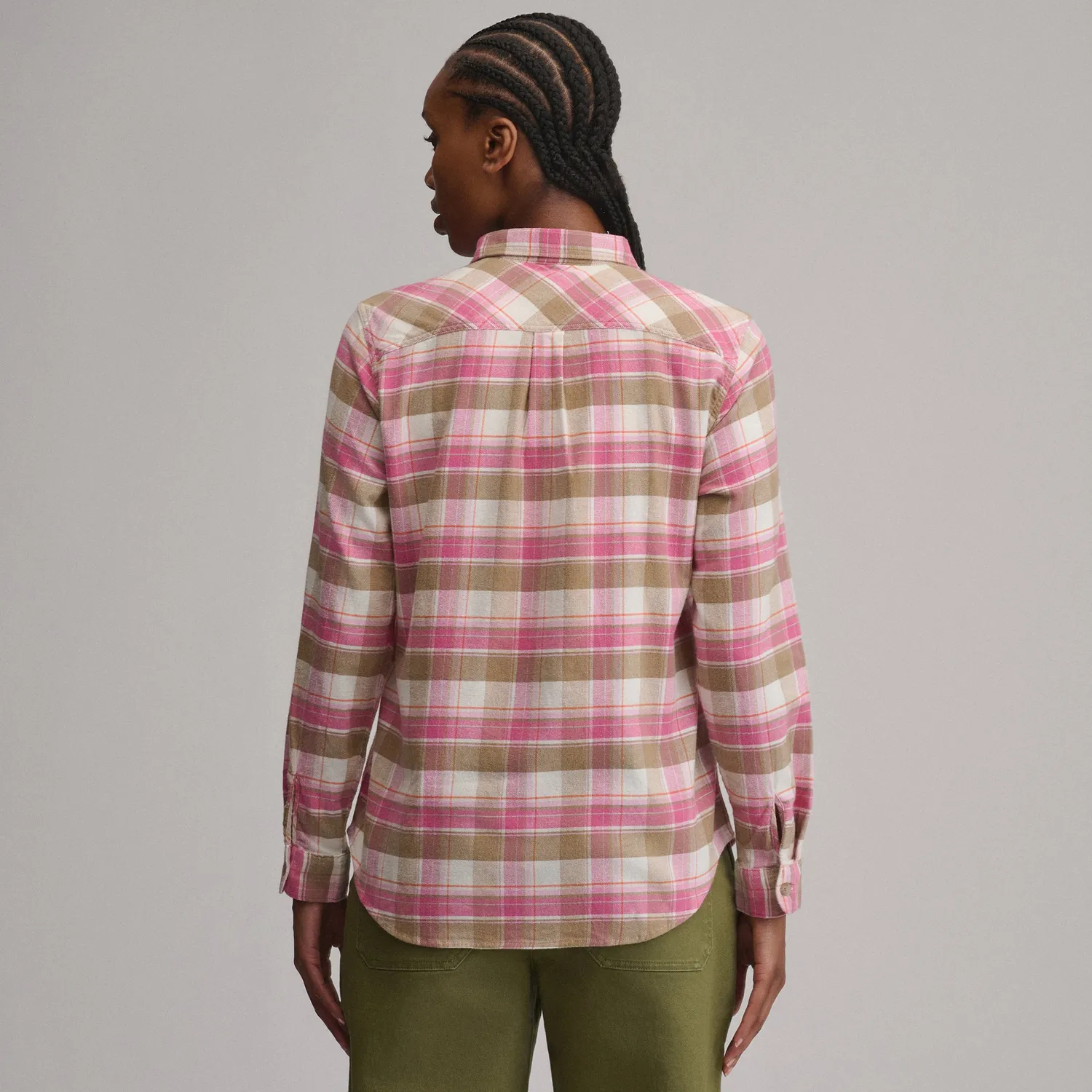 Eddie Bauer Field Flex camasa dama wine berry flanel
