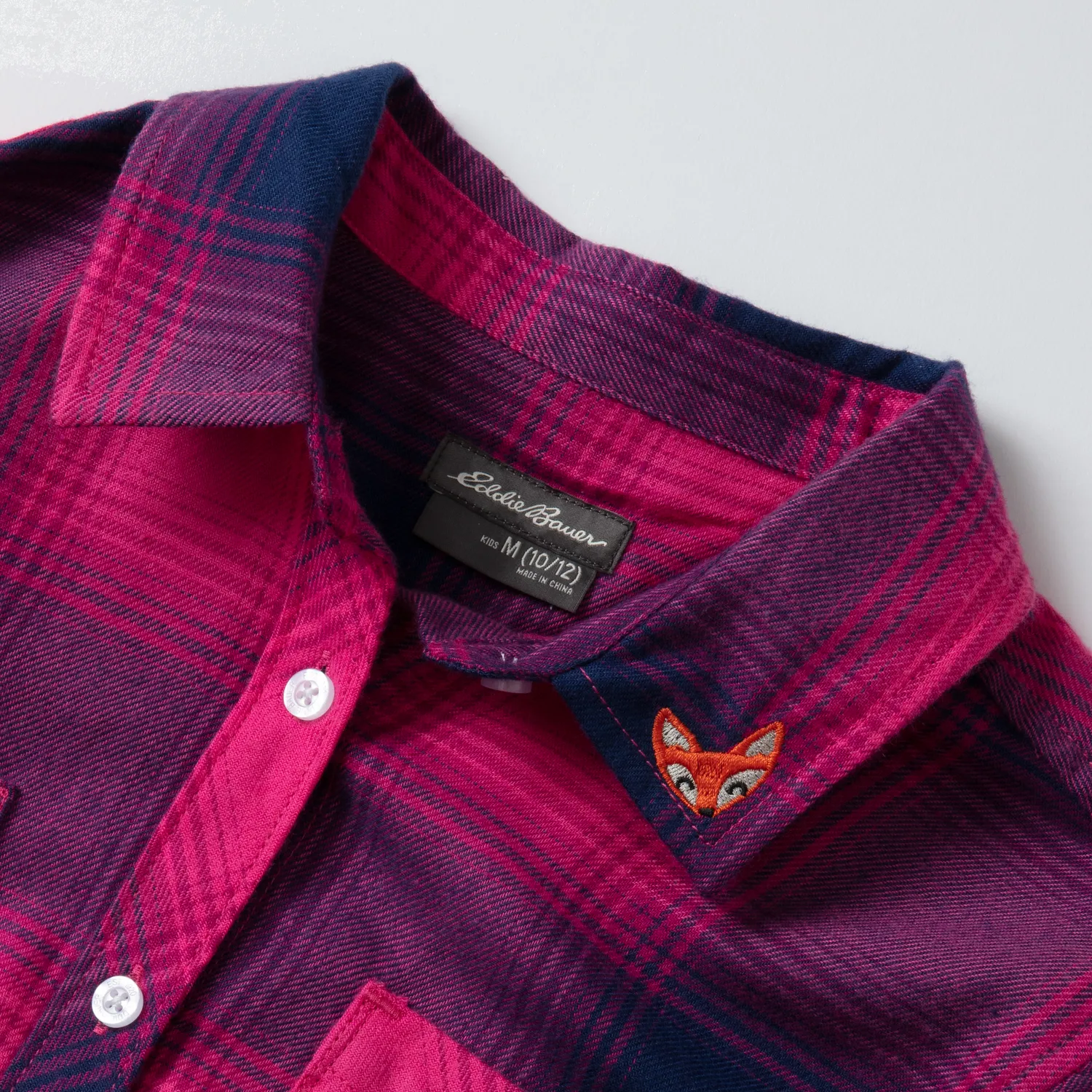 Eddie Bauer Stines Favorite Flanel camasa Magenta moale