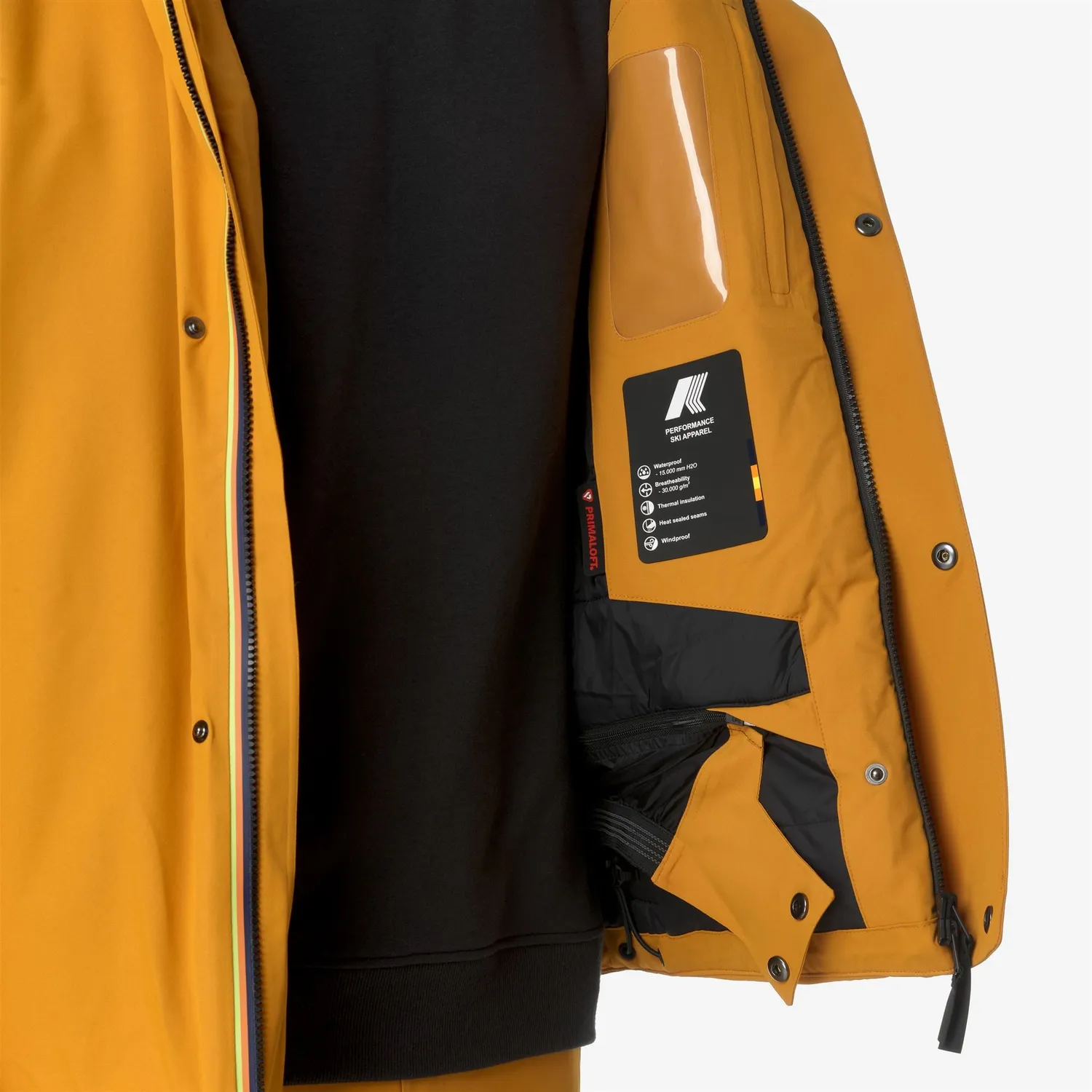 K-Way Malamot Microtwill geacă ski galben Inca ultra-caldă