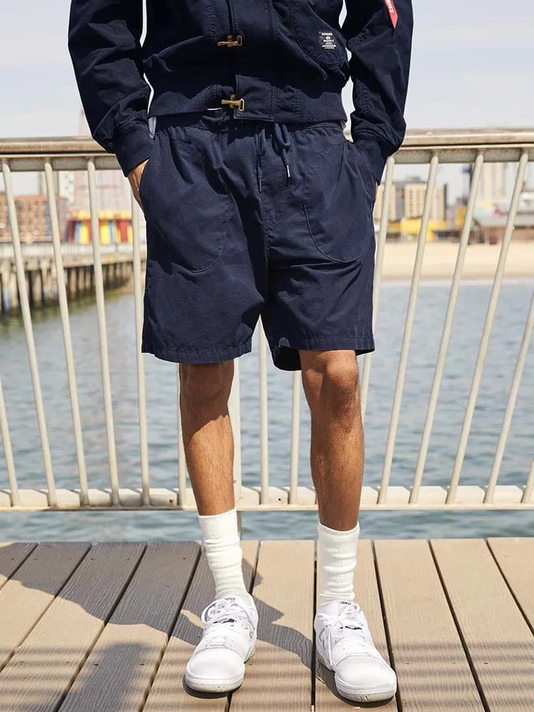 Alpha Industries Deck pantaloni scurti bumbac deasupra genunchi