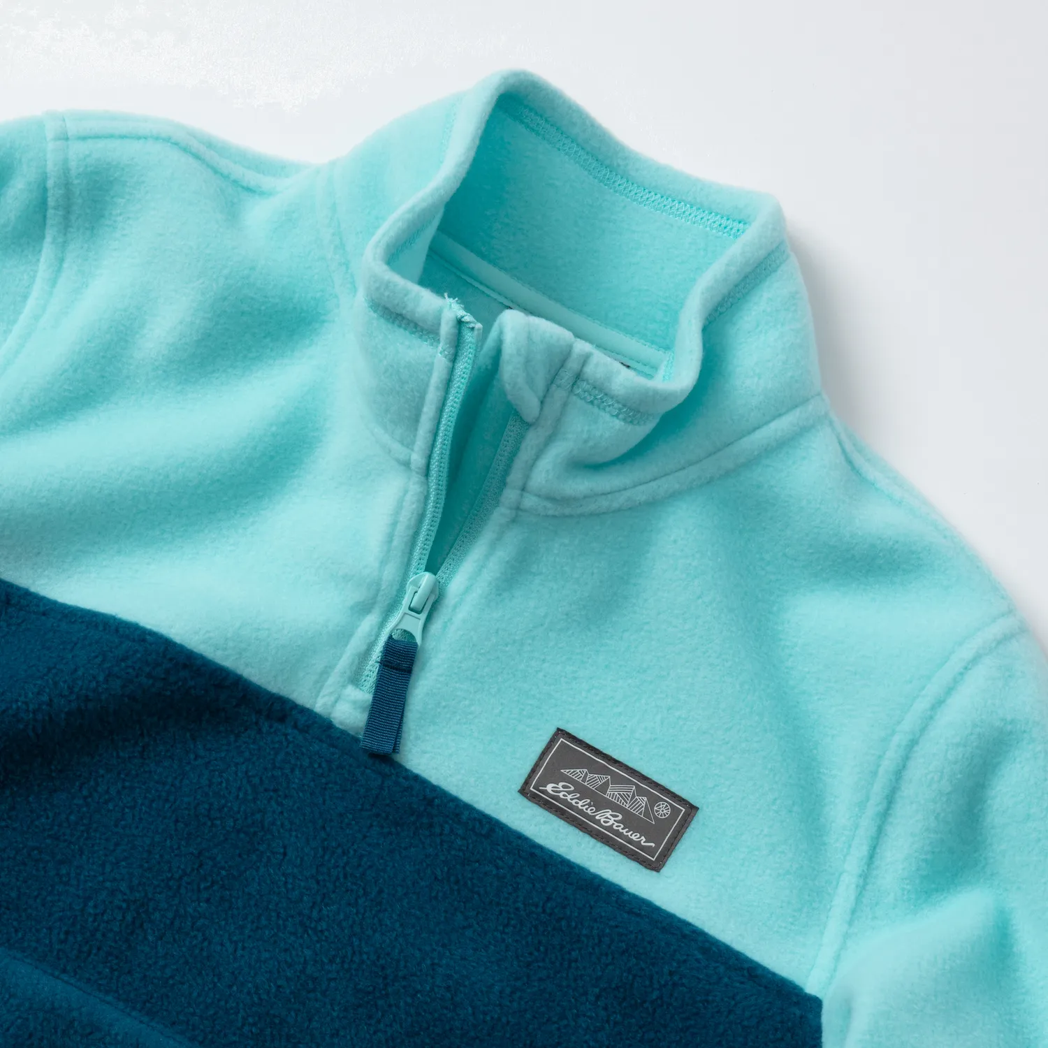 Eddie Bauer Quest Fleece 1/4-Zip bluză polar fete Aqua