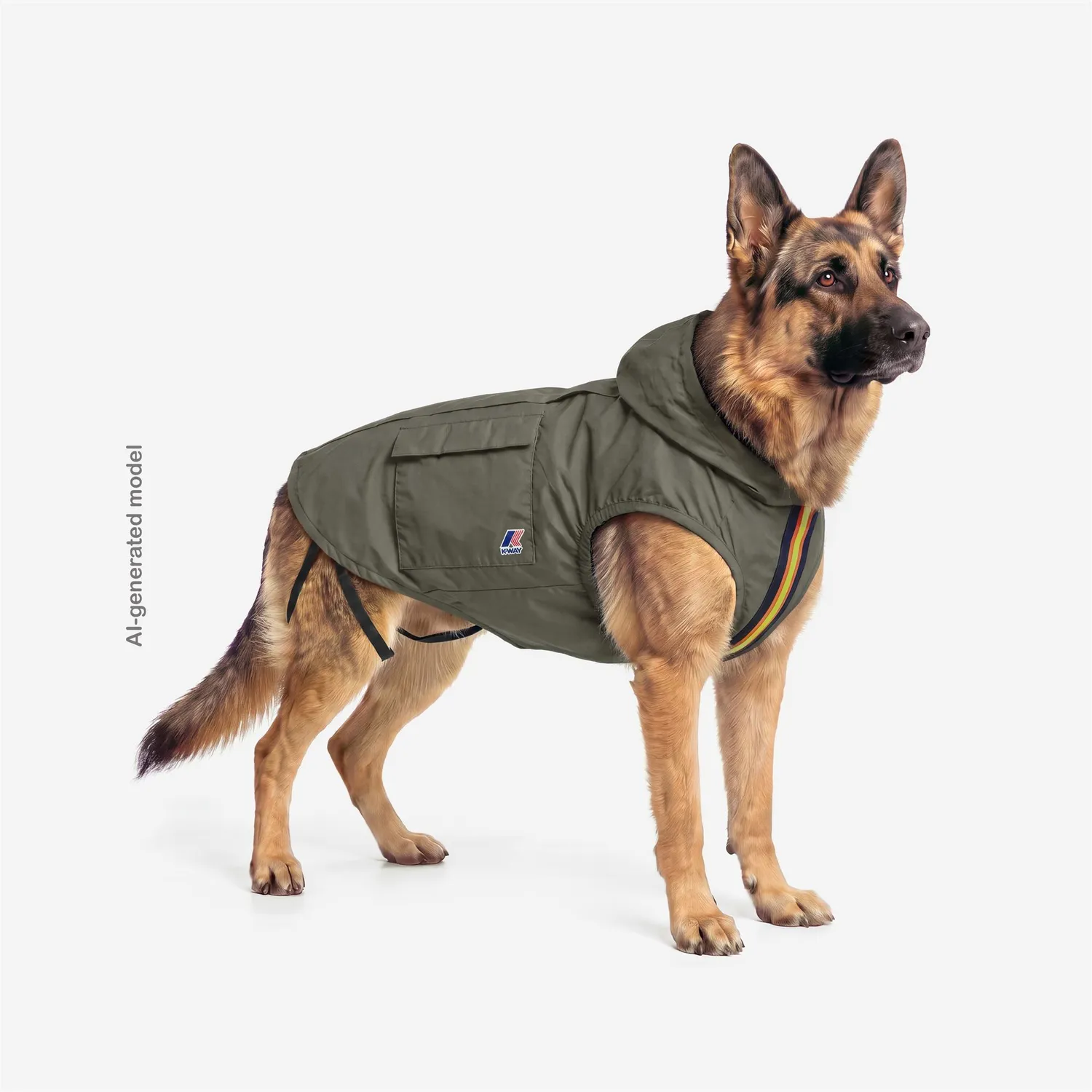 K-Way Buddy Le Vrai 4.0 haina caini verde impermeabila