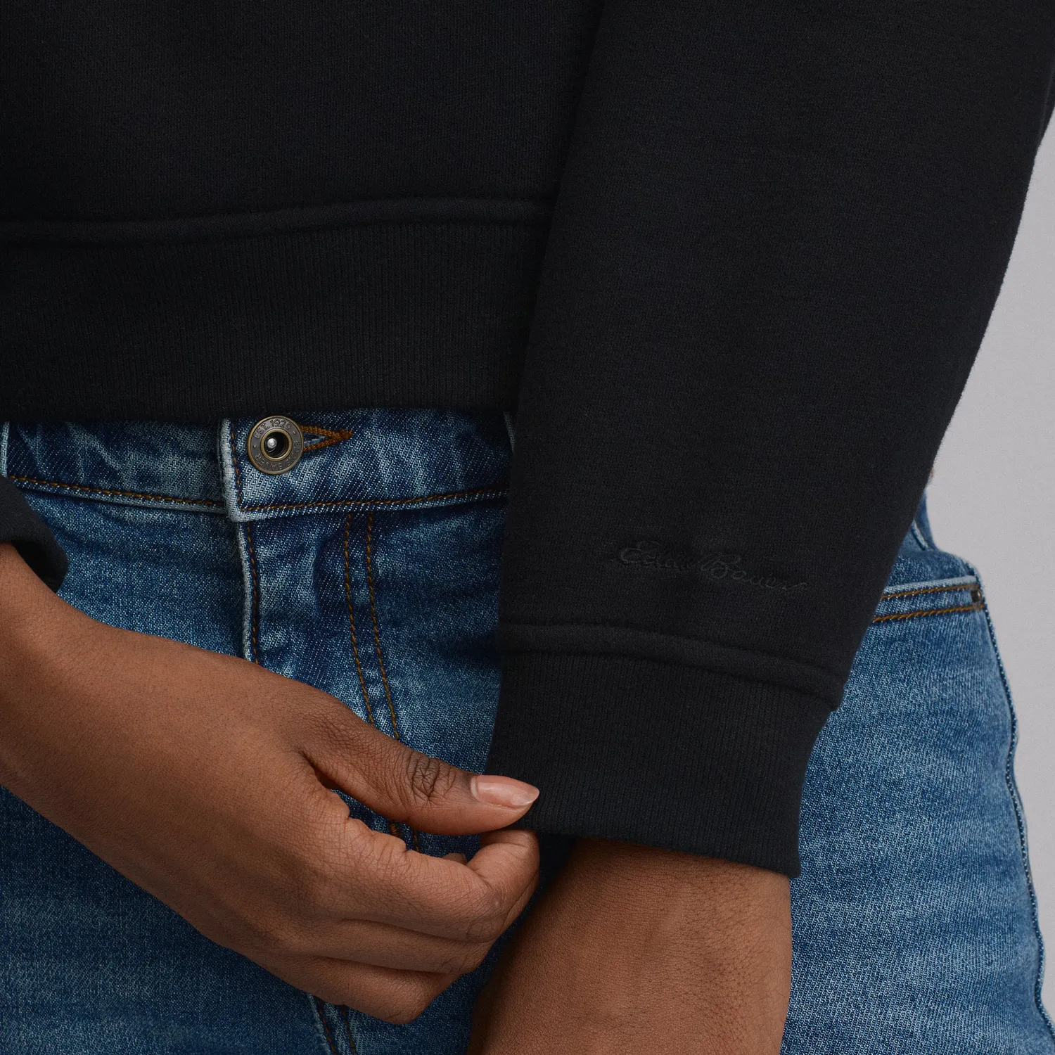 Eddie Bauer Vintage Soft hanorac dama negru moale