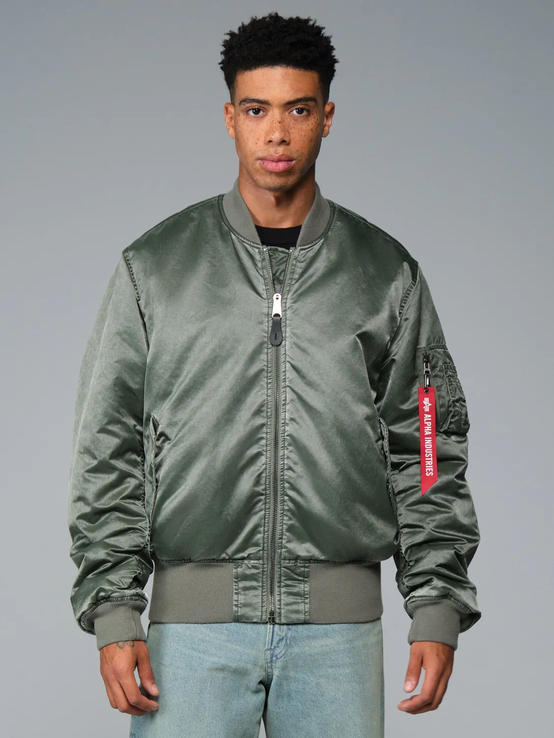 Alpha Industries MA-1 Battlewash geaca bomber negru nailon