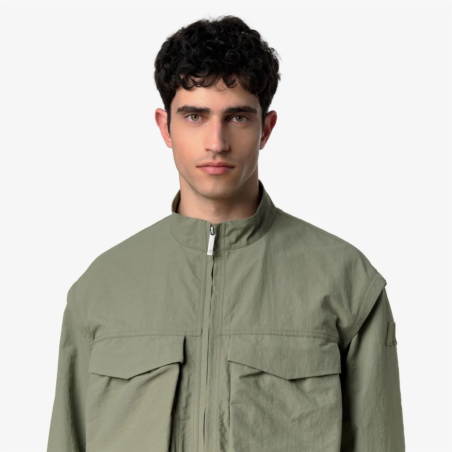 K-Way Orian Cotton Blend geacă verde lichen