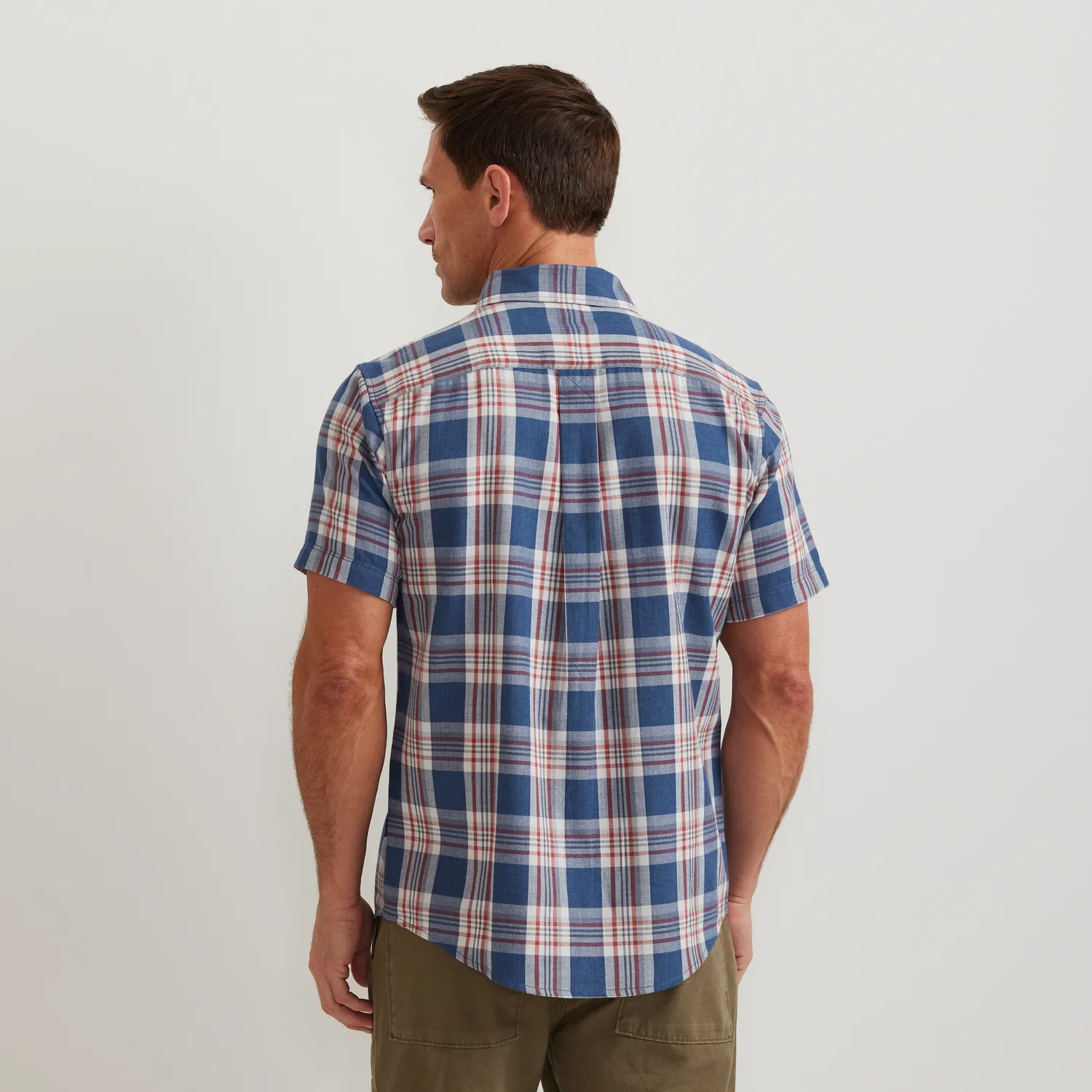 Eddie Bauer Tidelands cămașă bărbați Blue Fog bumbac