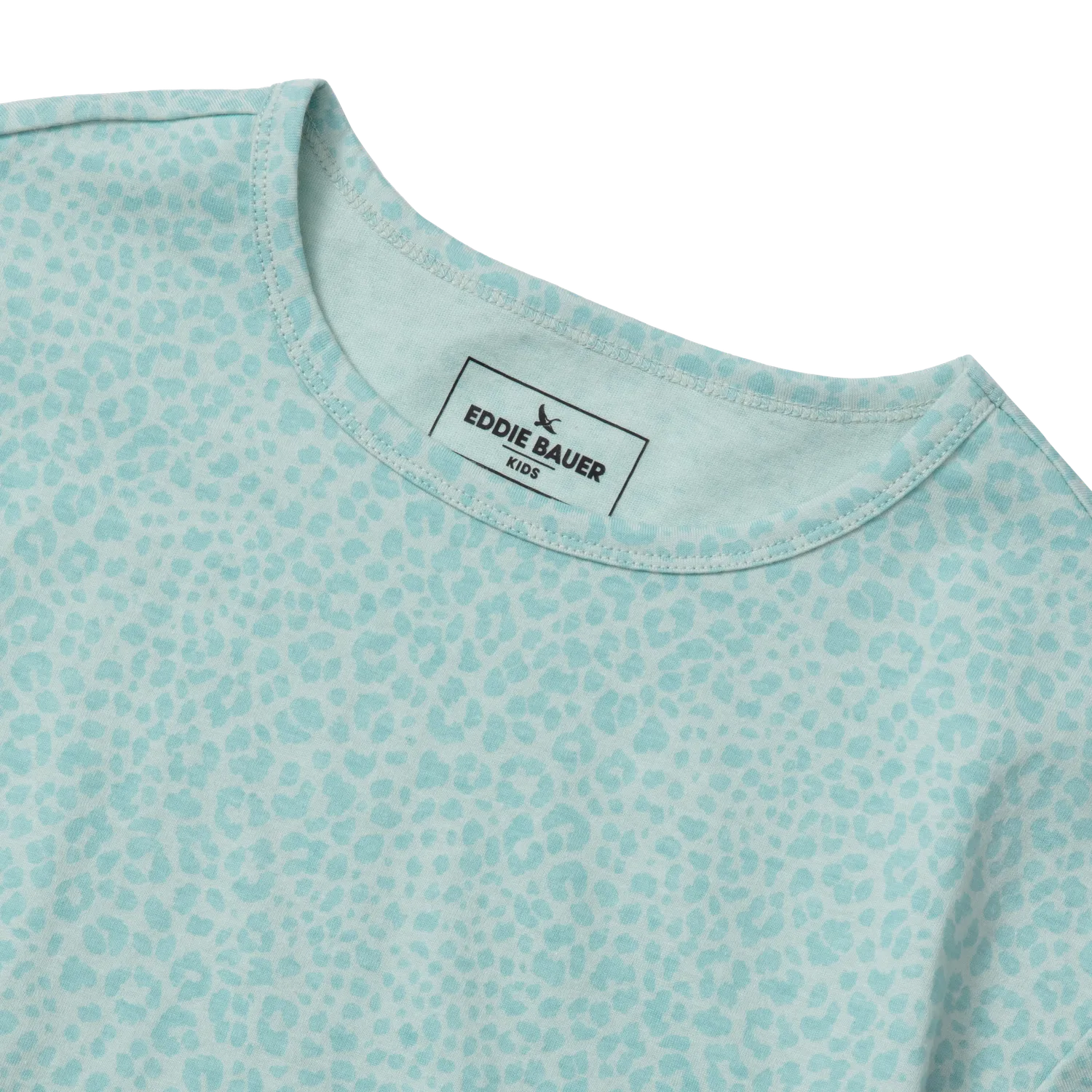 Tricou Eddie Bauer Boxy fete lavanda imprimat