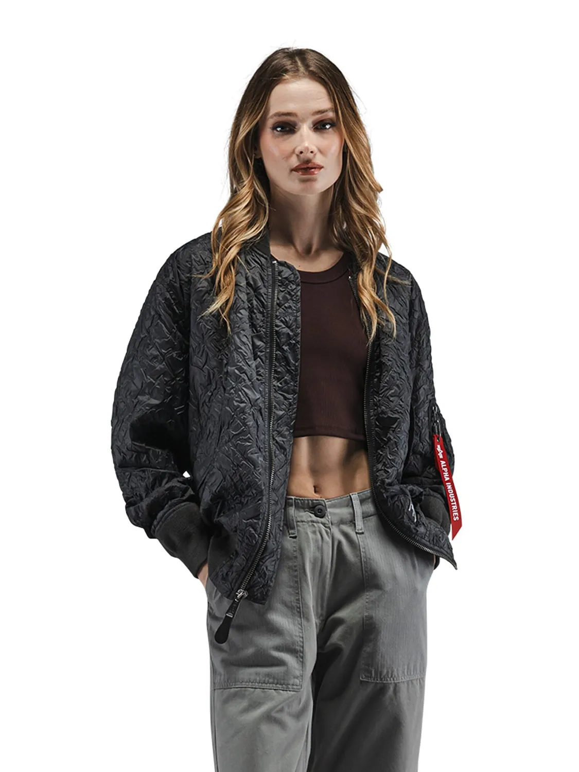 Alpha Industries L-2B Bubble Flight Jacket W geaca charcoal