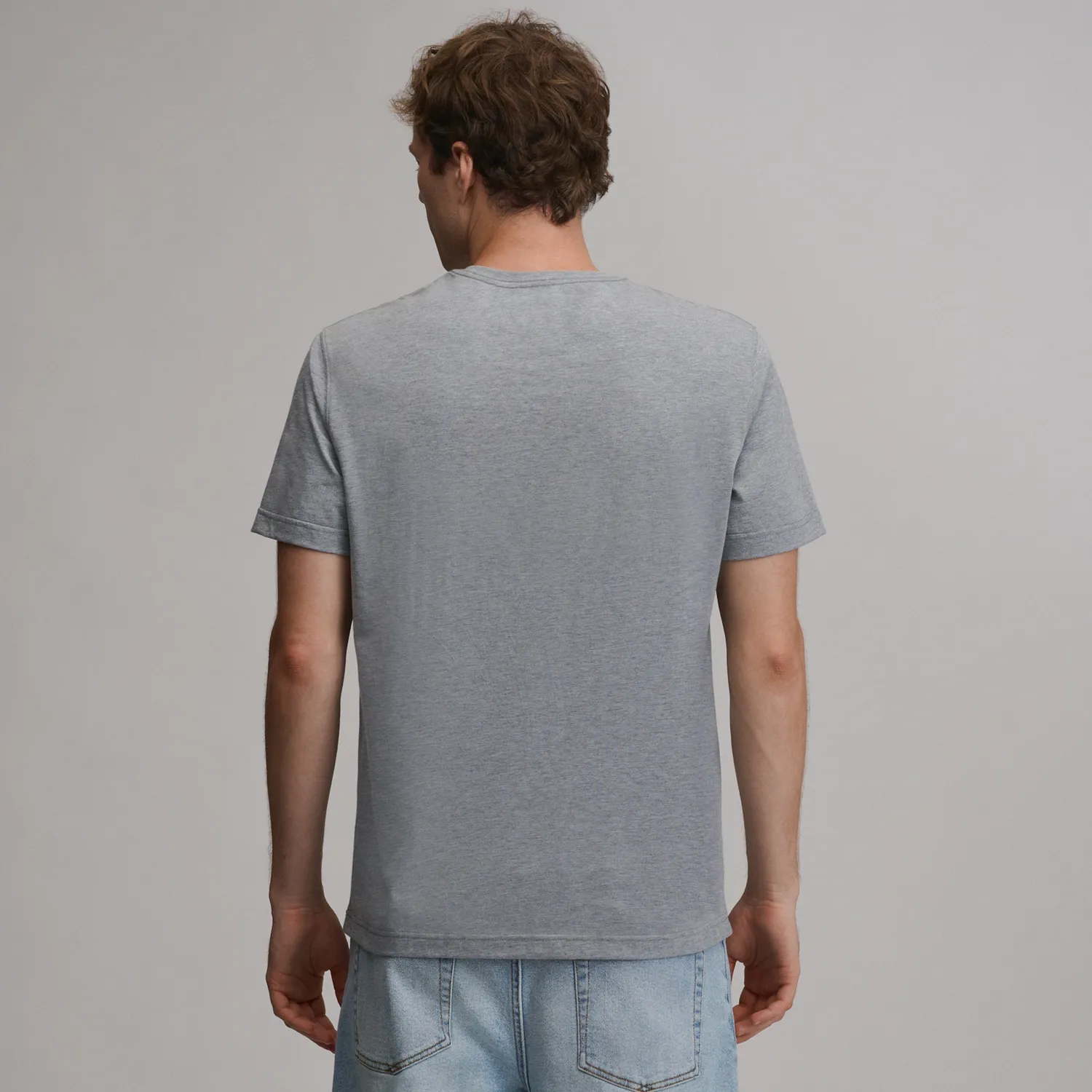 Eddie Bauer EB Dog tricou bumbac gri cu caine