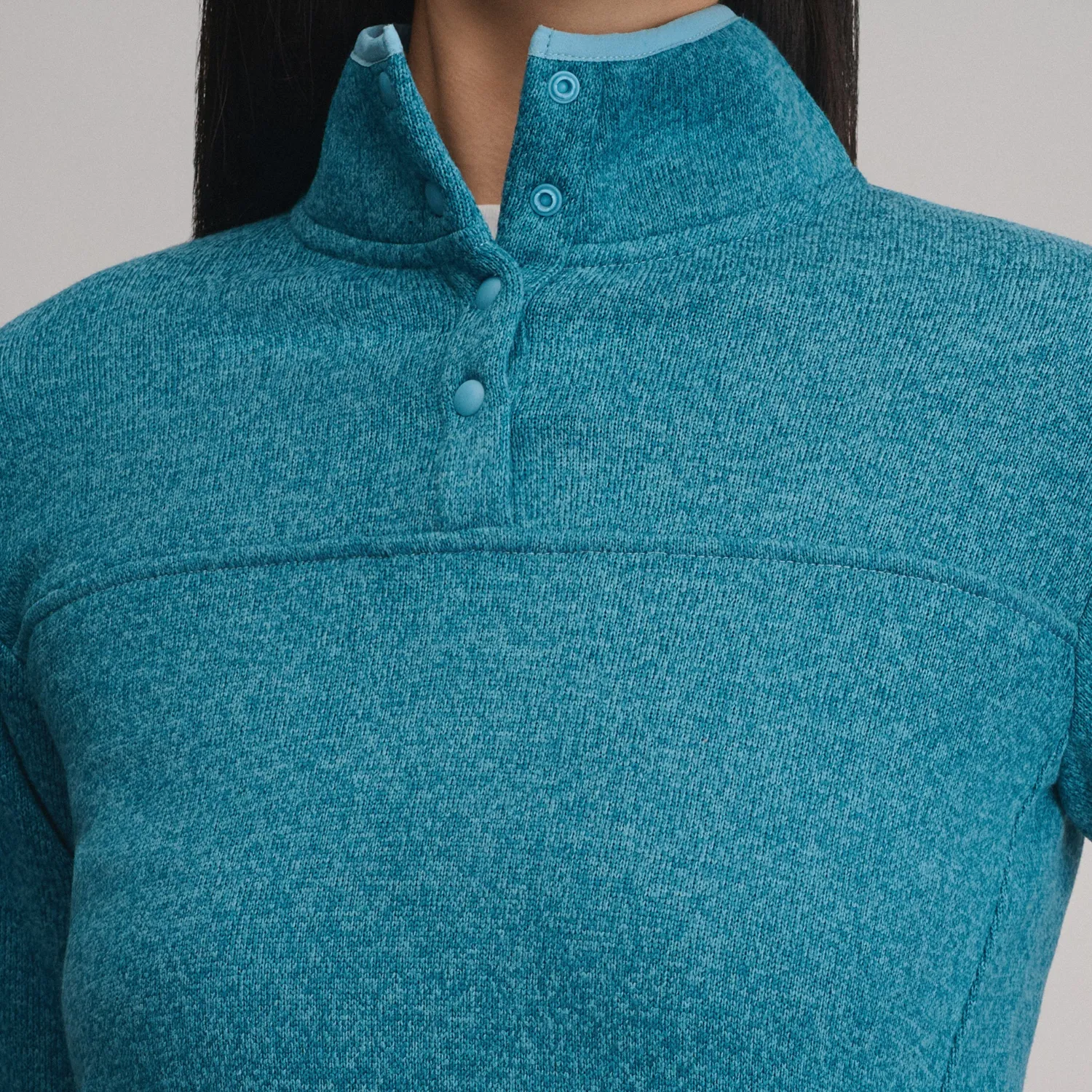 Eddie Bauer Radiator Fleece 2.0 Snap Mock pulover Sea Spray