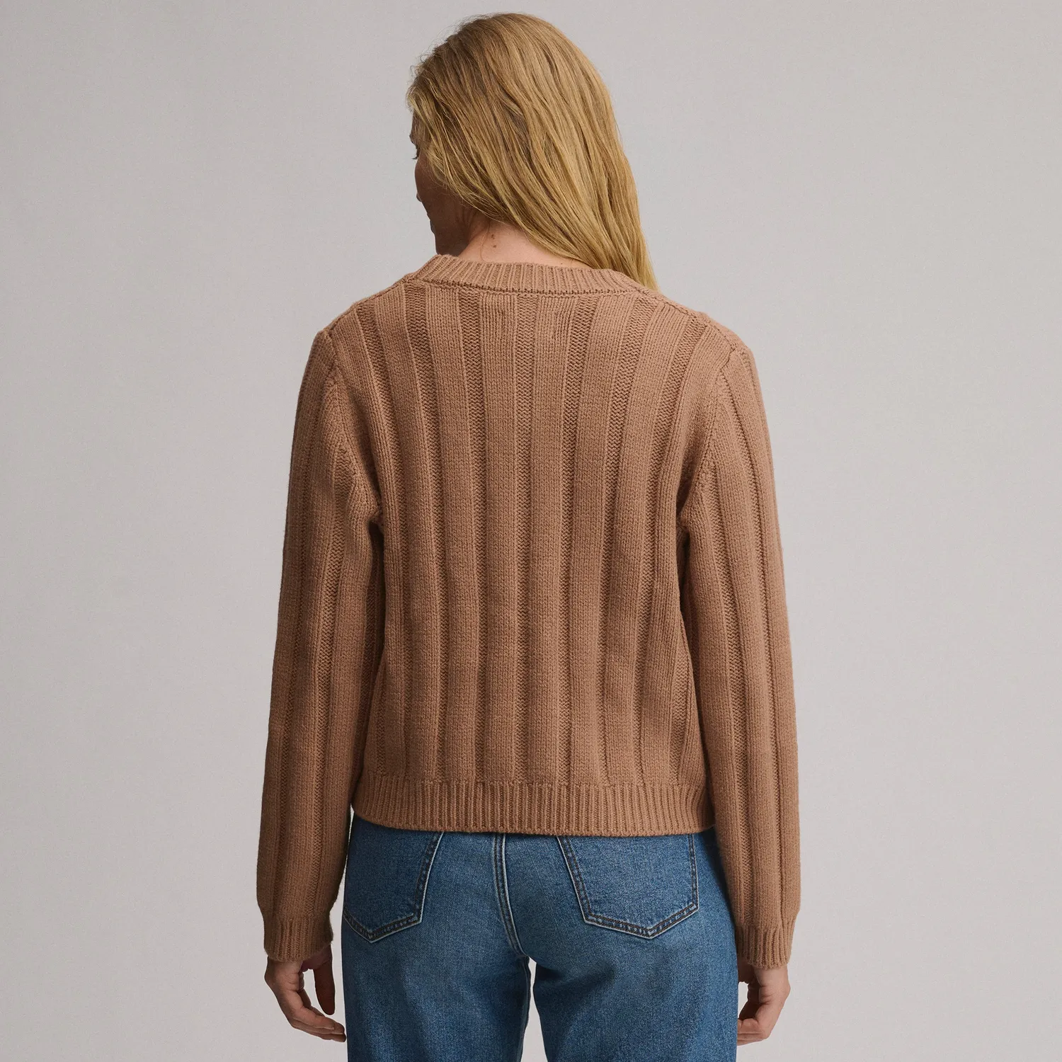 Eddie Bauer Everloft cardigan dama bej cu nasturi