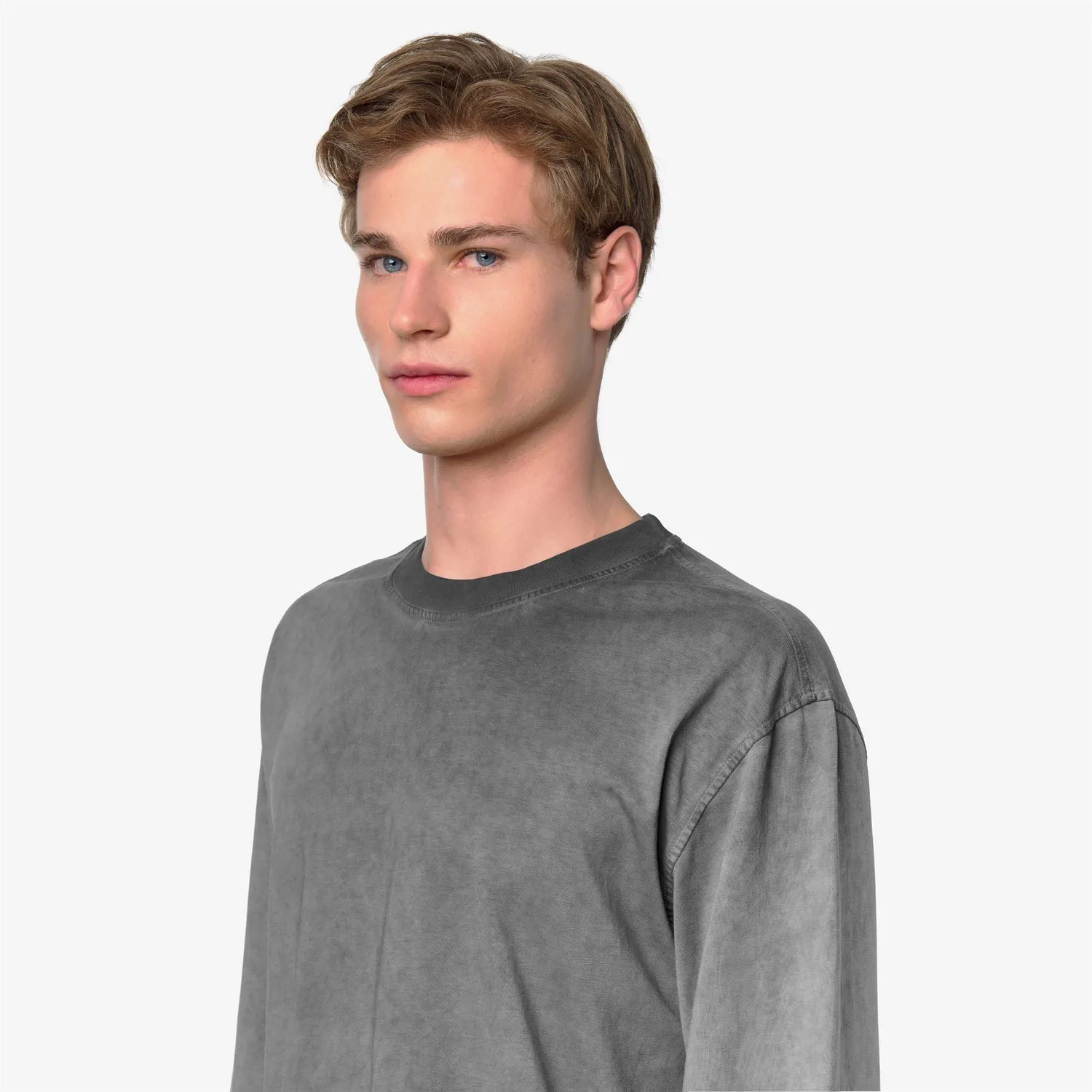 K-Way Nardo LF tricou negru bumbac 180g