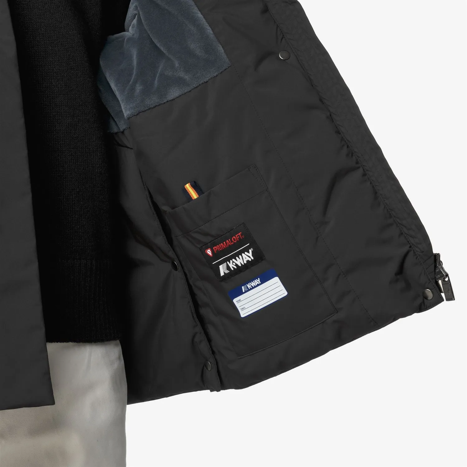 K-Way Marlette Soft Touch geaca dama negru calduroasa