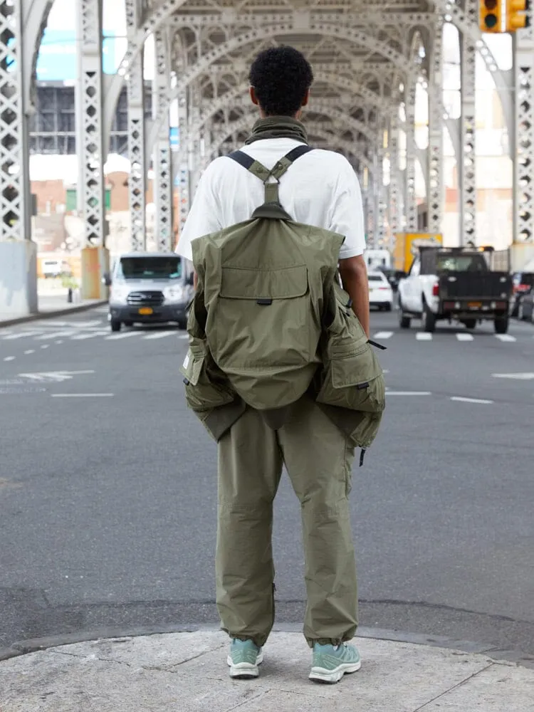 Alpha Industries Multi Pocket geacă bomber verde nailon