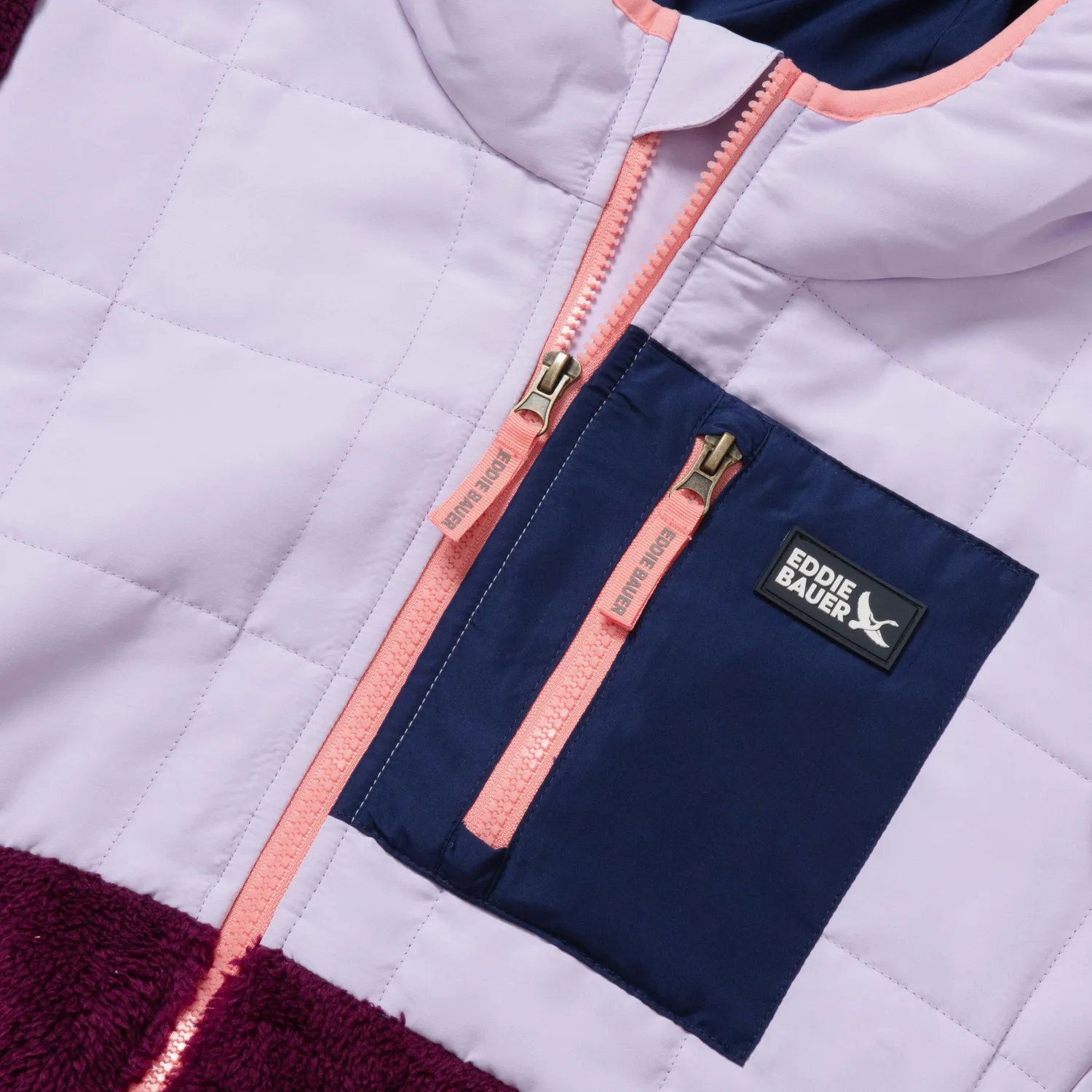 Eddie Bauer Mixed Media geaca fleece copii neagra calduroasa