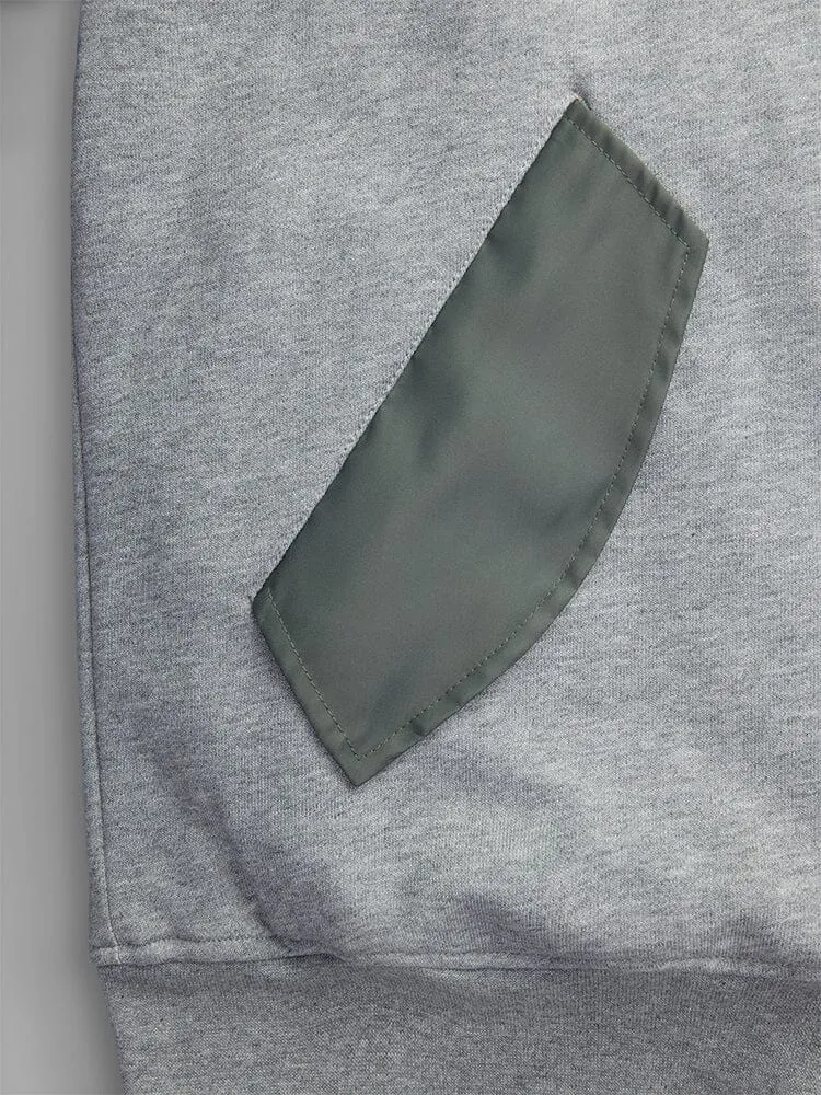 Alpha Industries MA-1 Hoodie hanorac gri inchis