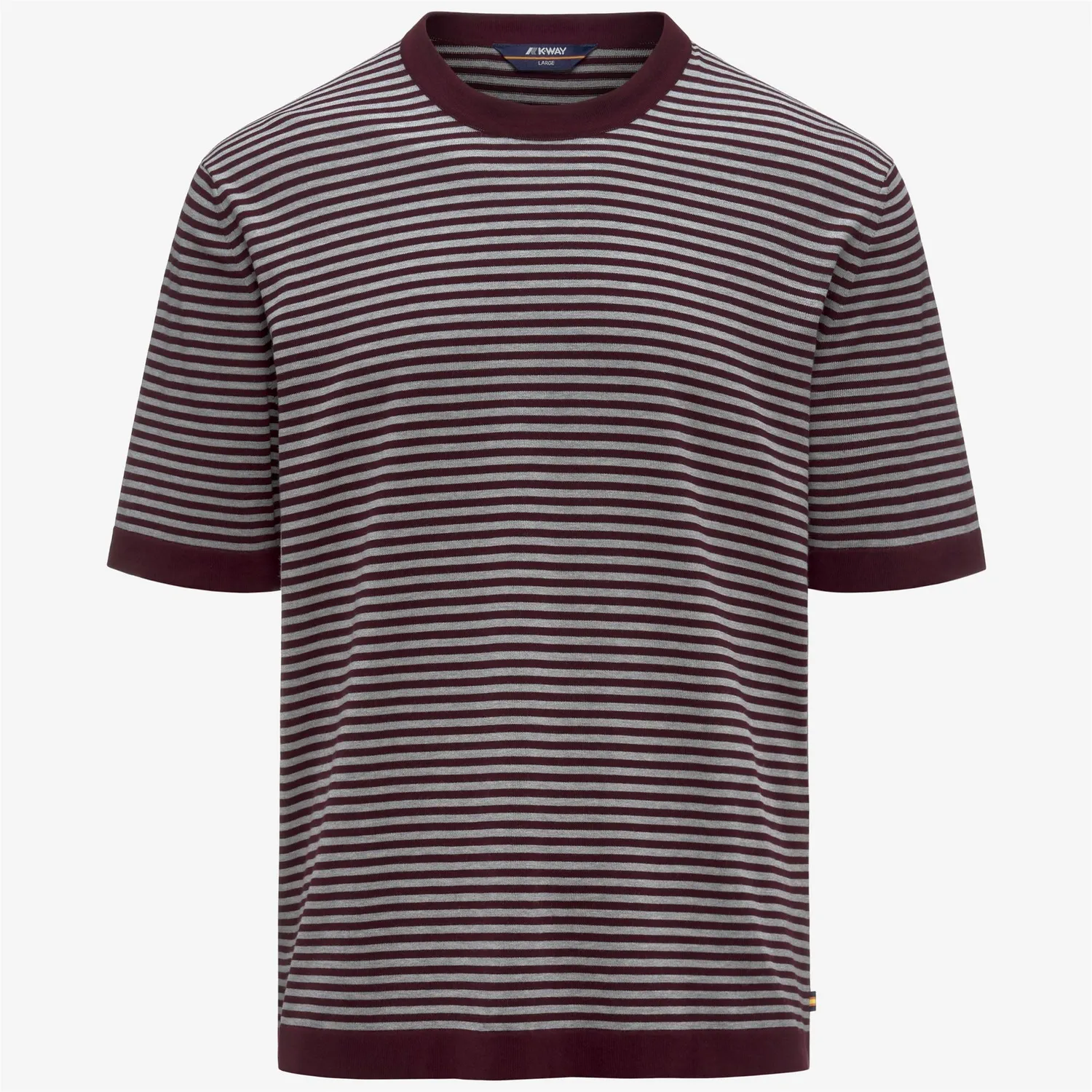 K-Way Combe Stripes K61274W pulover violet-grey melange bumbac
