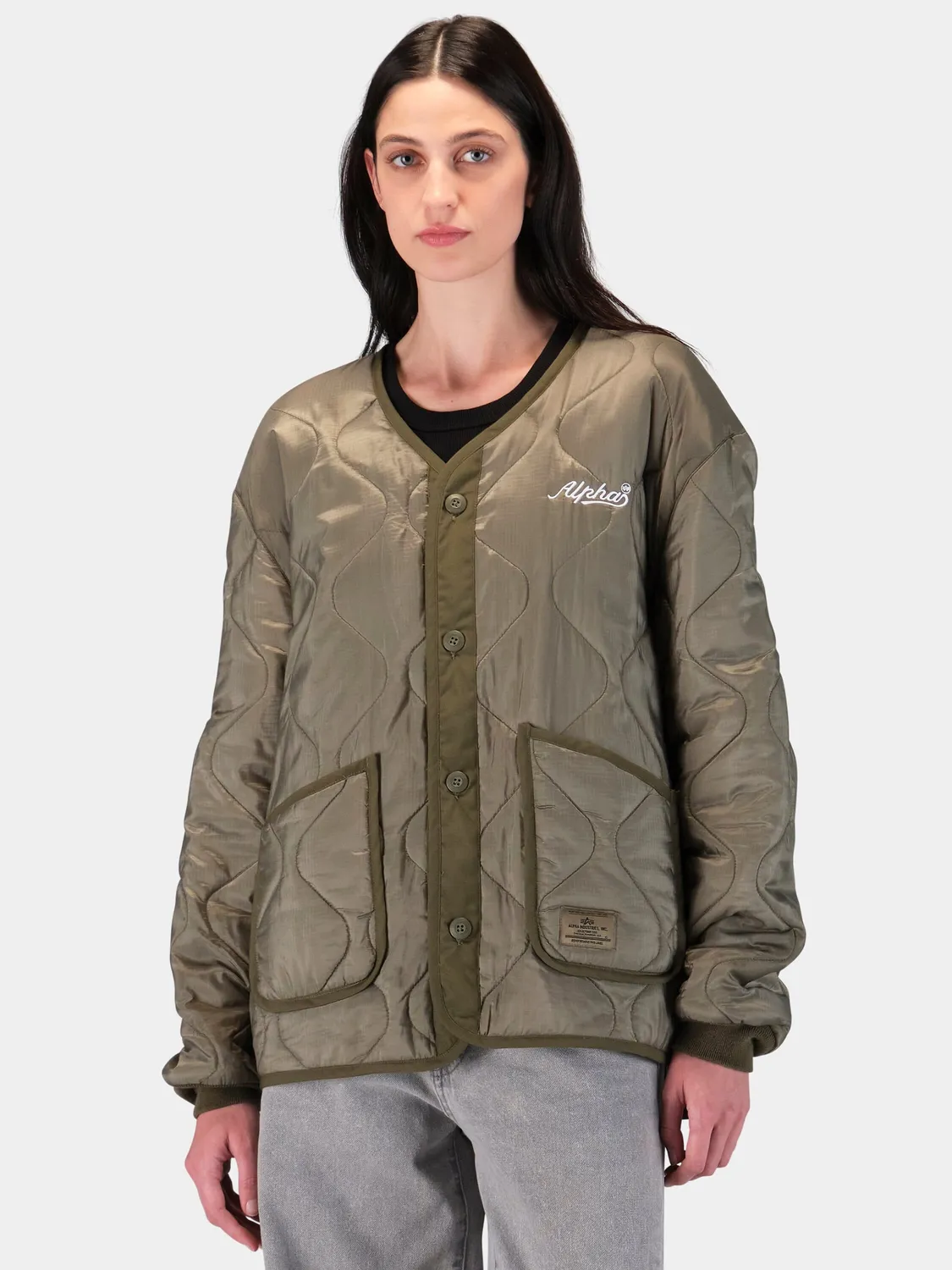 Alpha Industries ALS/92 Relaxed Deco geaca verde OG-107
