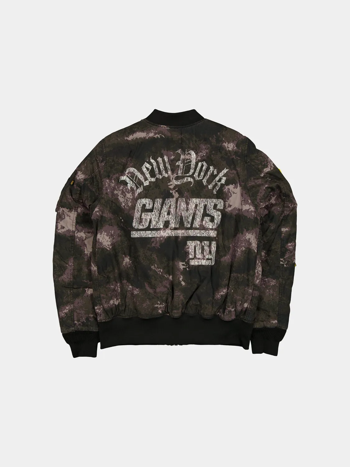 Alpha Industries MA-1 Giants bomber negru camo bumbac