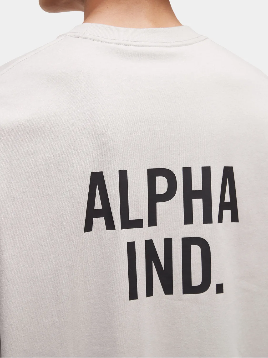 Alpha Industries UNFRM Pocket tricou maneca lunga ivory bumbac
