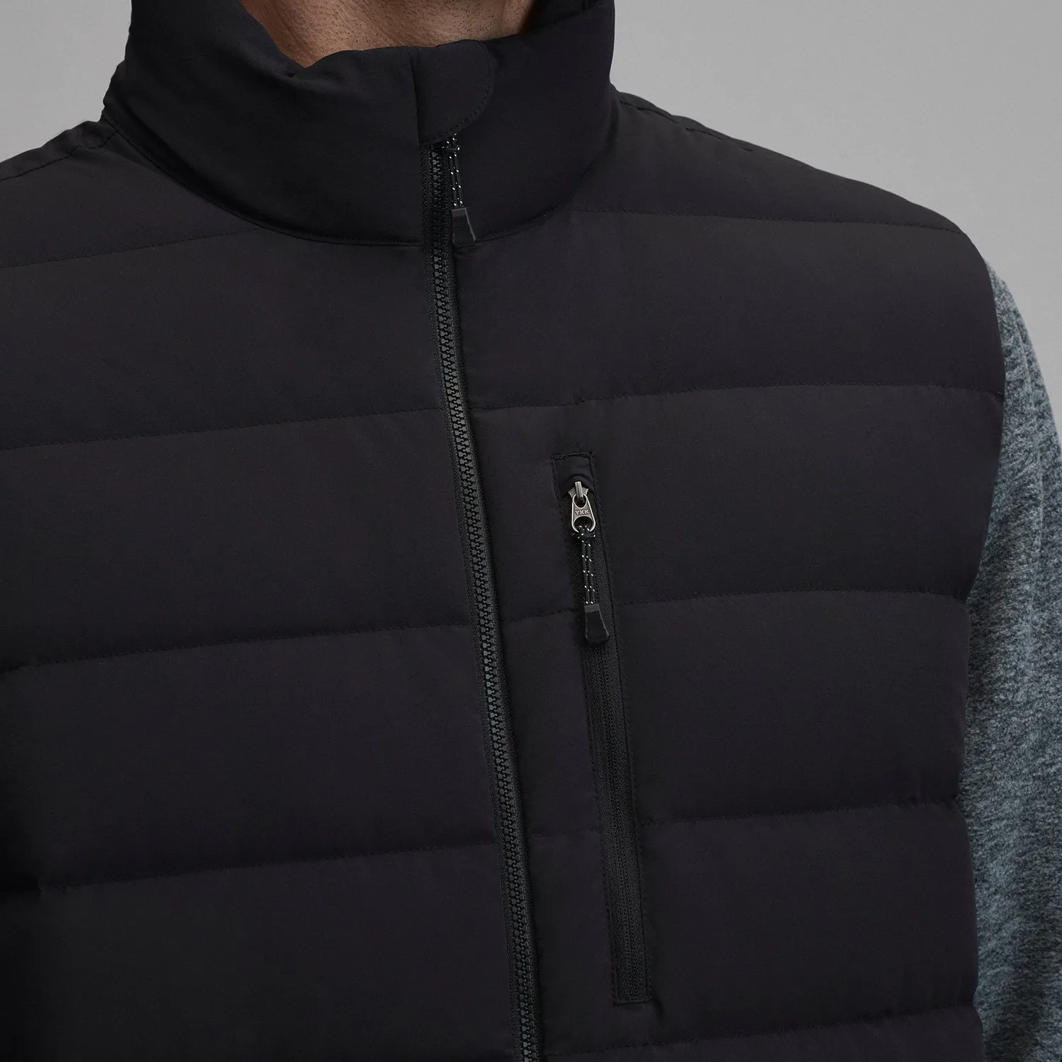 Eddie Bauer EB Stretch Down vesta puf neagra calduroasa