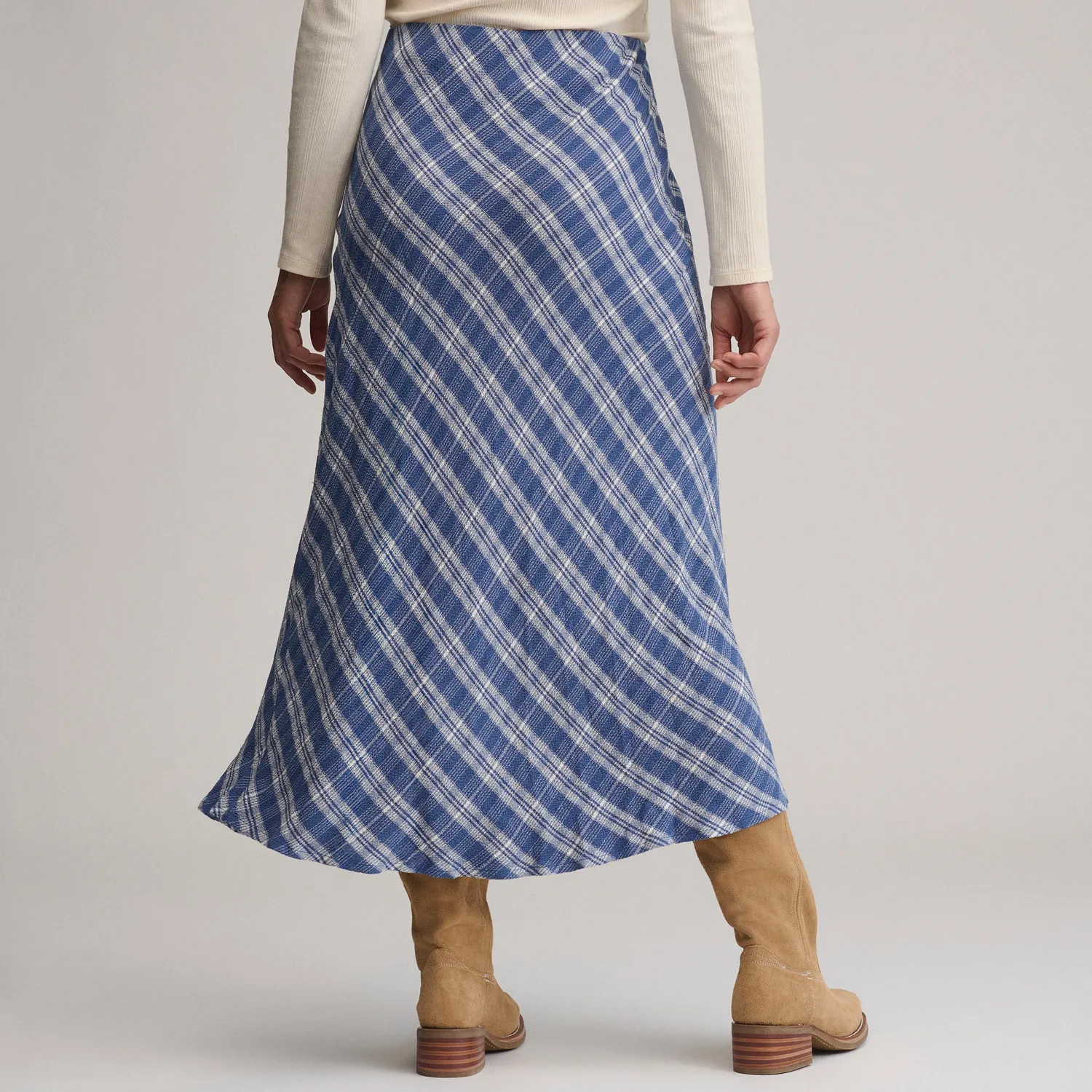 Eddie Bauer fusta midi carouri Wave XS-XL clasica