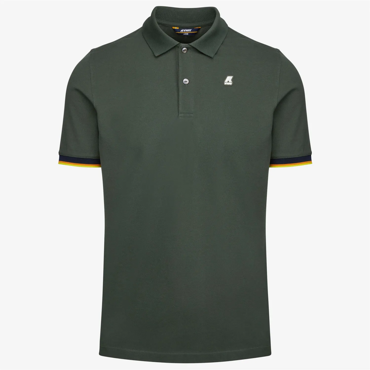 K-Way Vincent K7121IW polo barbati verde bumbac