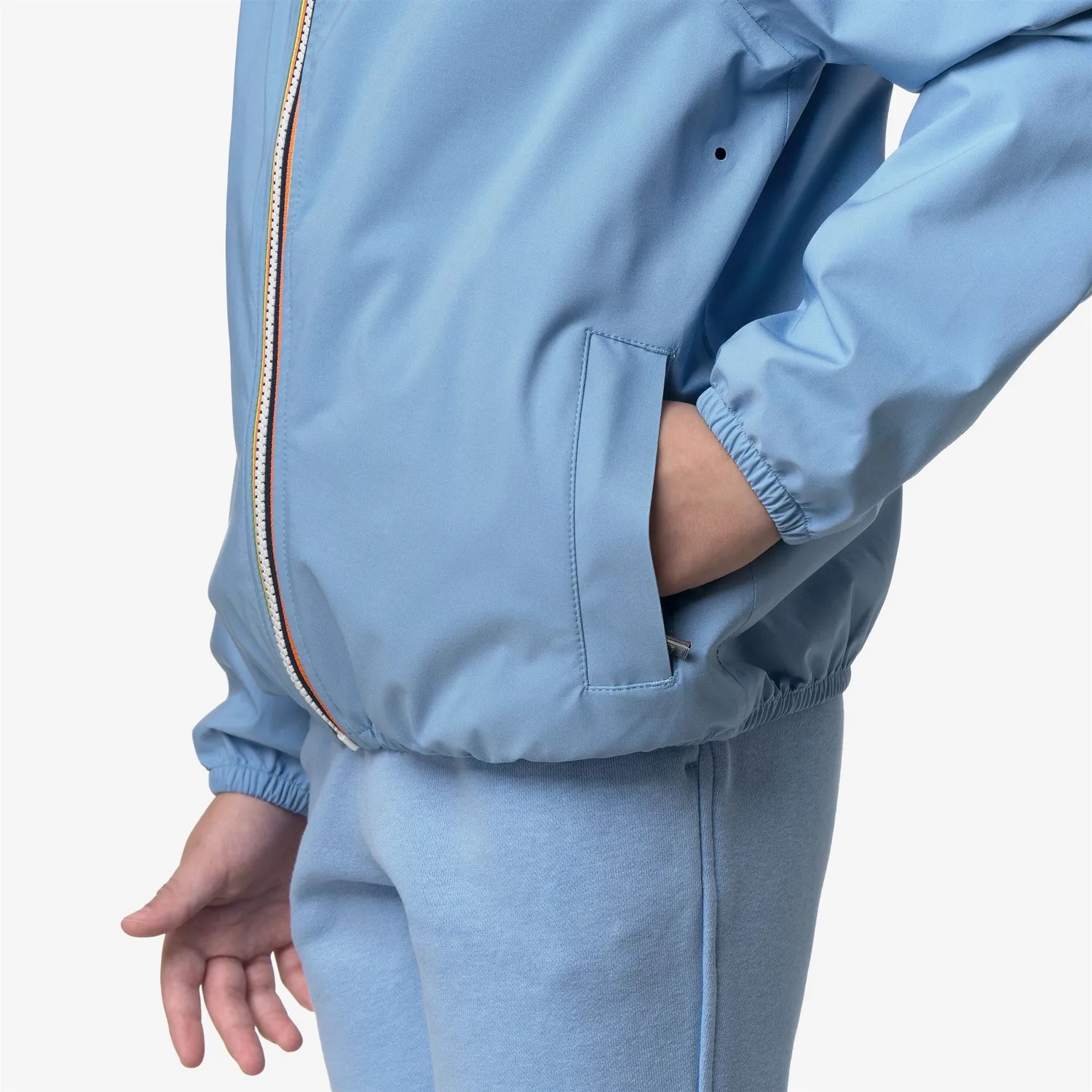 K-Way Jack Stretch Dot geaca baieti albastru Cielo impermeabila