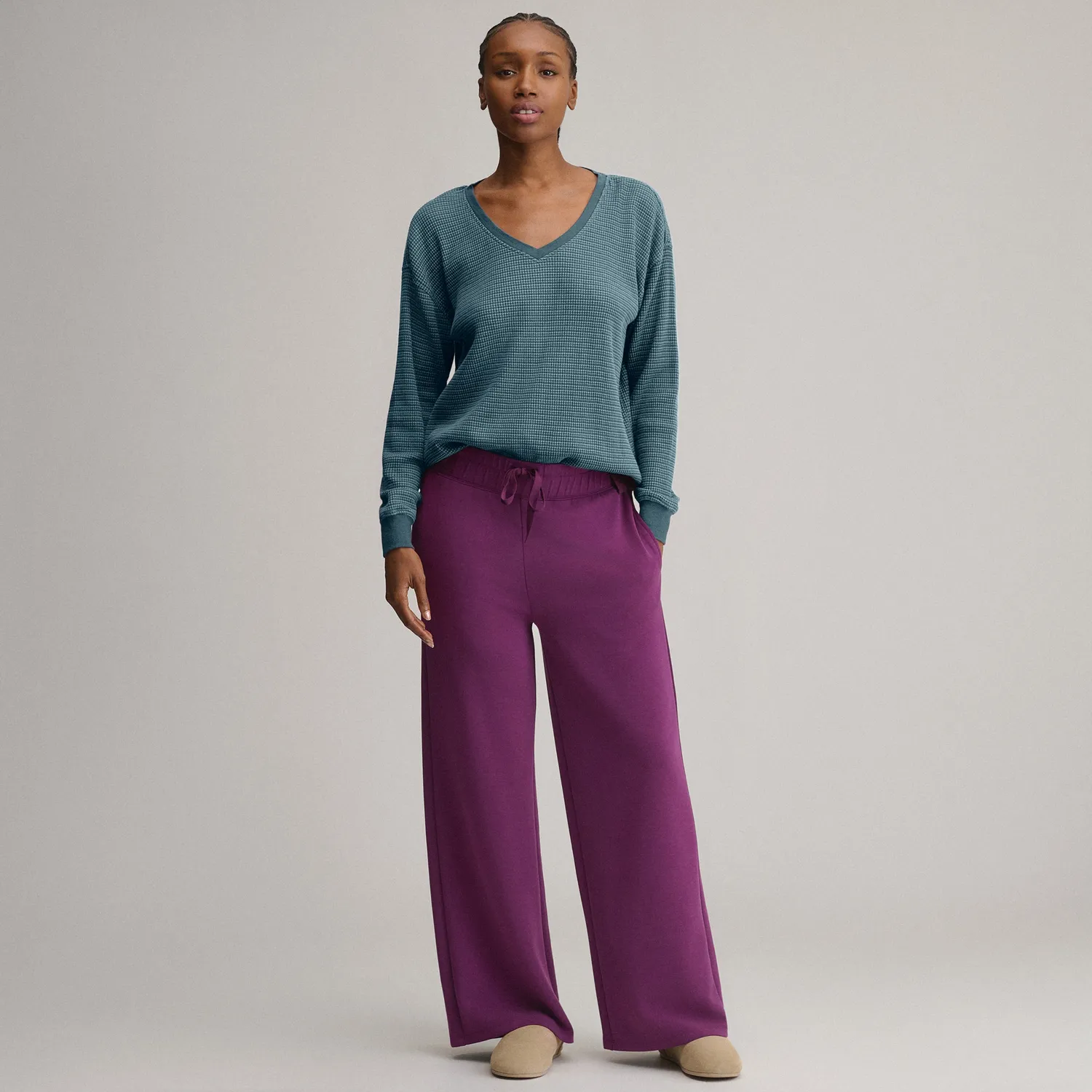 Eddie Bauer bluza termica femei Meridian Blue dungi calduroasa