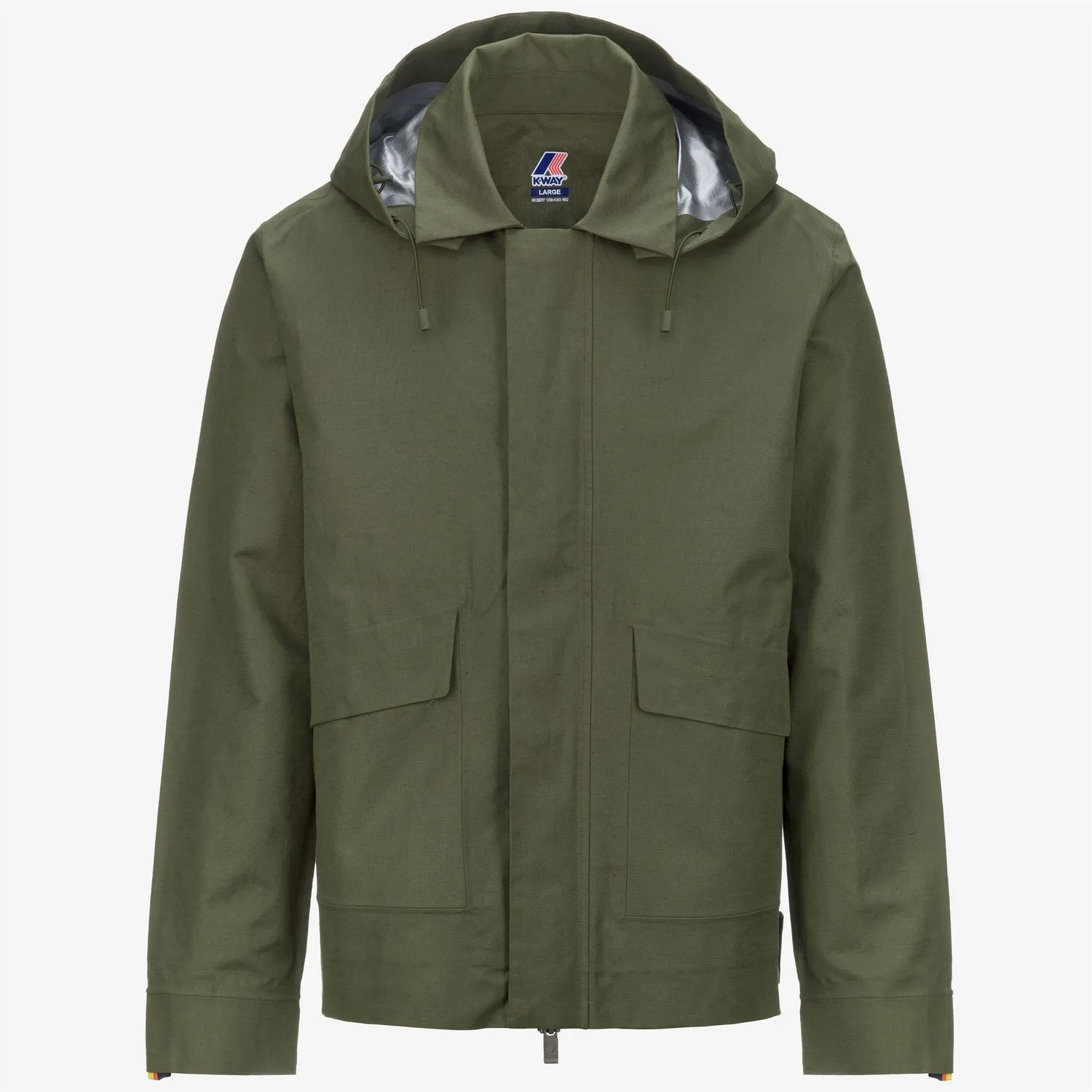 K-Way Kaya Linen Blend 2L geaca verde impermeabila