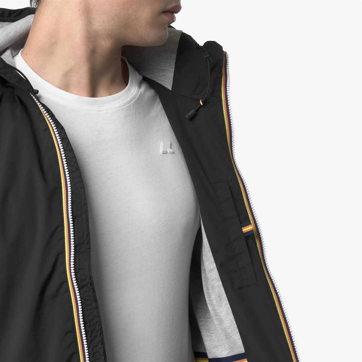 K-Way Jack Stretch Nylon Jersey geaca barbati negru slim