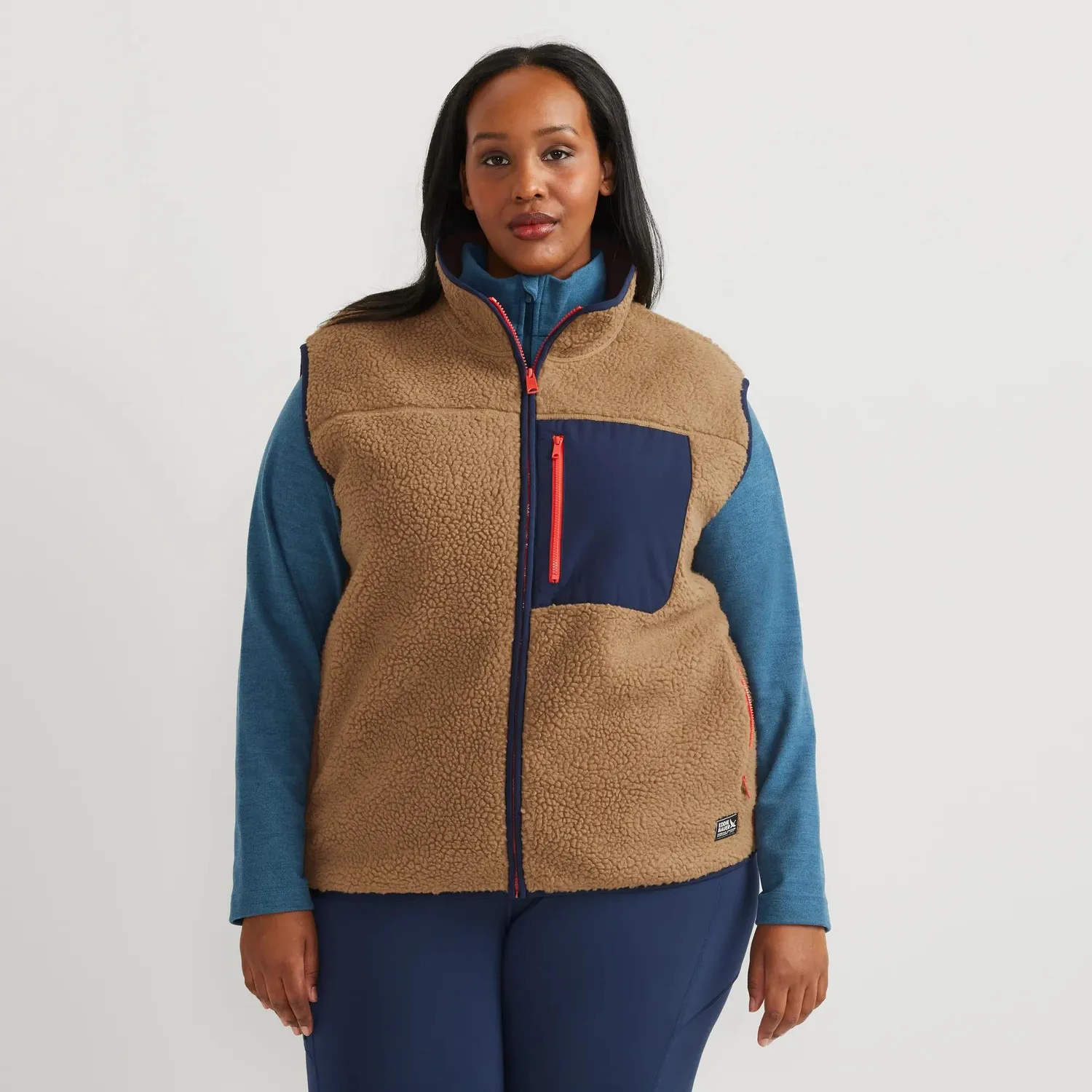 Eddie Bauer Chilali vesta crem dama din fleece gros