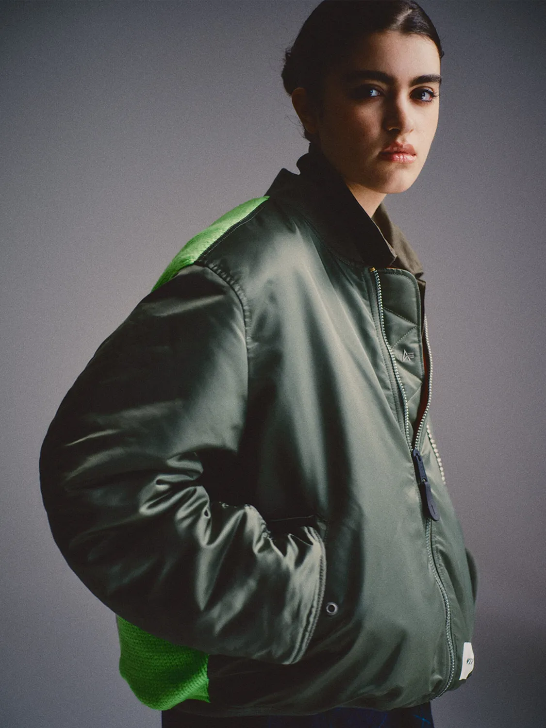 Alpha Industries WTAPS MA-1 geaca bomber olive rezistenta
