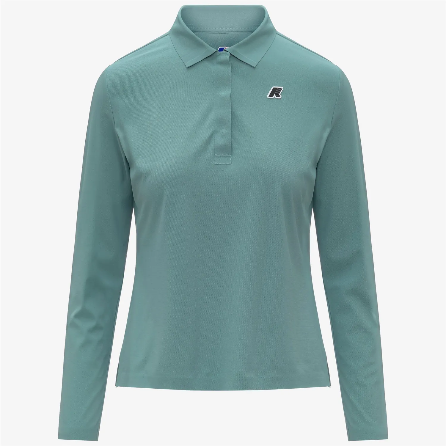 K-Way Flier Golf polo damă verde mânecă lungă