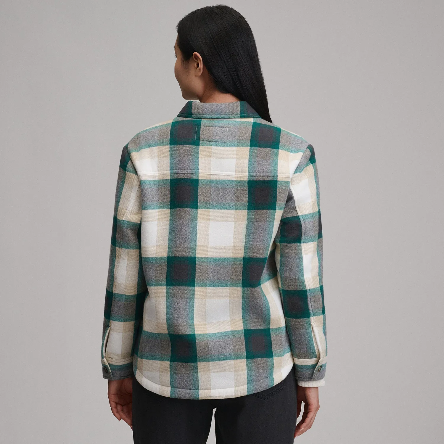 Eddie Bauer Heritage jacheta camasa Sea Glass sherpa