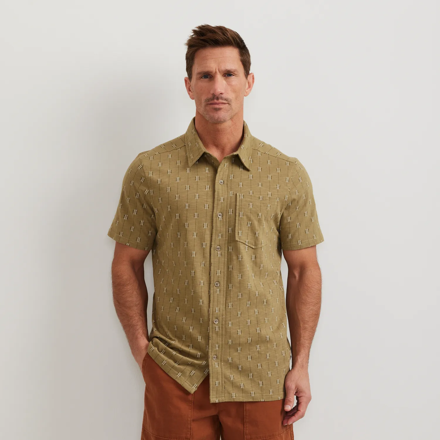Eddie Bauer Baja camasa barbati albastru bumbac 100%