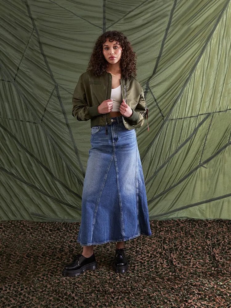 Alpha Industries L-2B Cropped Gen II geacă bomber damă neagră