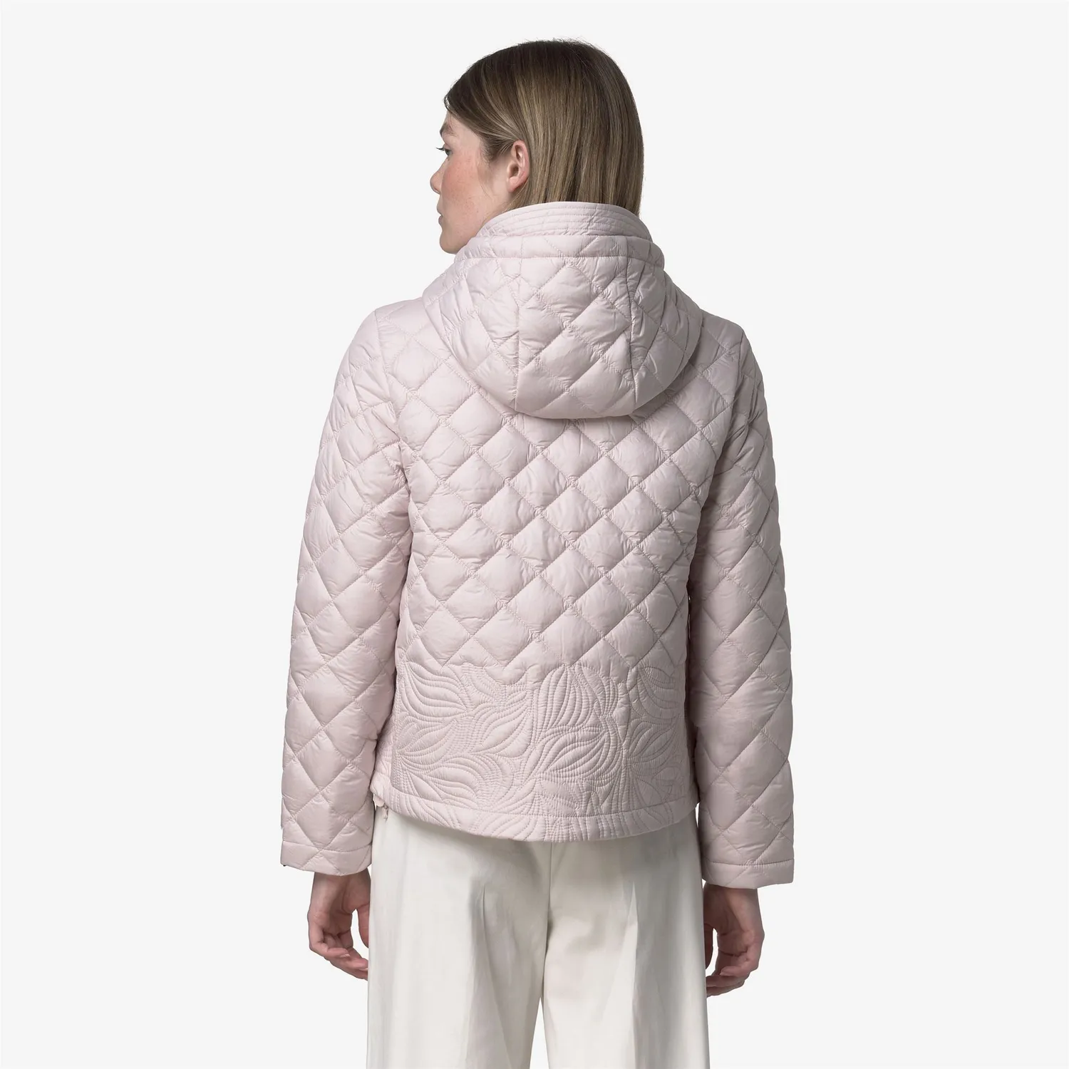 K-Way Adely Premium Warm geaca dama roz matlasata