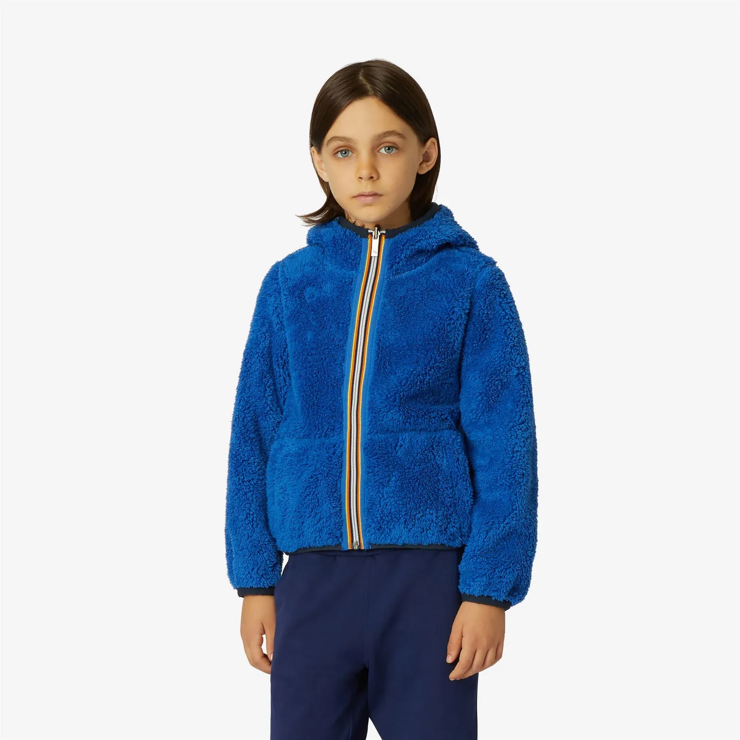 K-Way Jacques Polar Double geaca baieti albastru reversibila