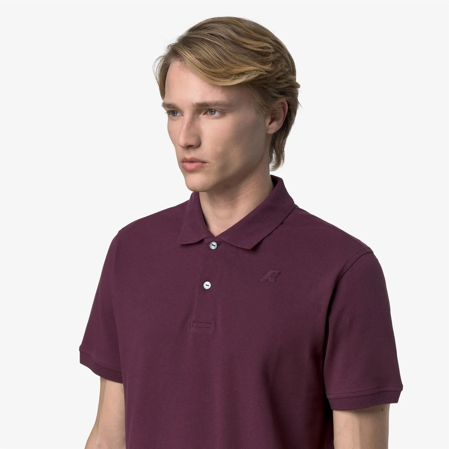 K-Way Amedee Pique Slim polo barbati violet mauve wine