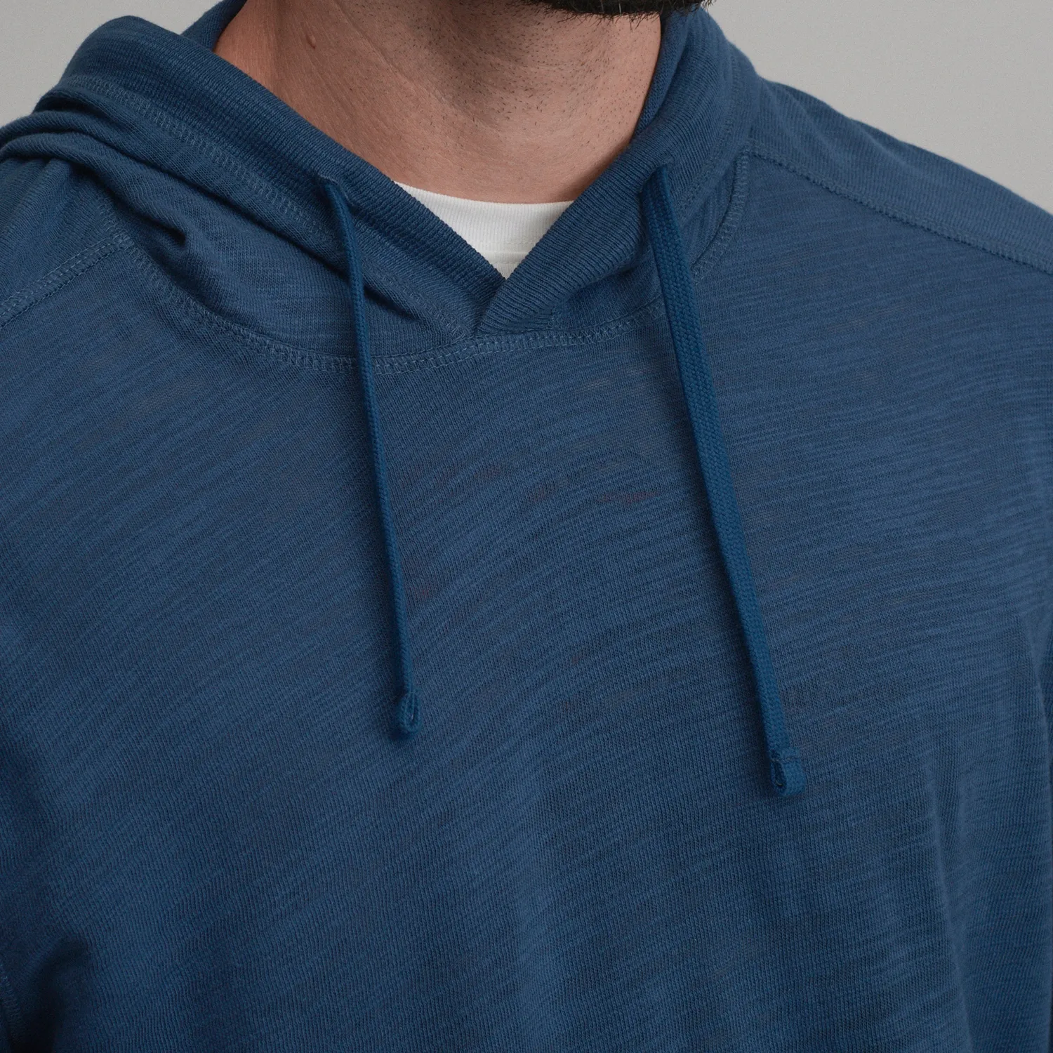 Eddie Bauer Slub Hoodie hanorac bumbac Azure