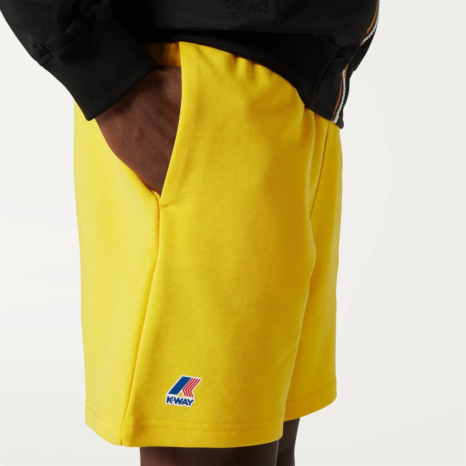 K-Way Le Vrai Dorian Poly Cotton pantaloni scurti galben bumbac