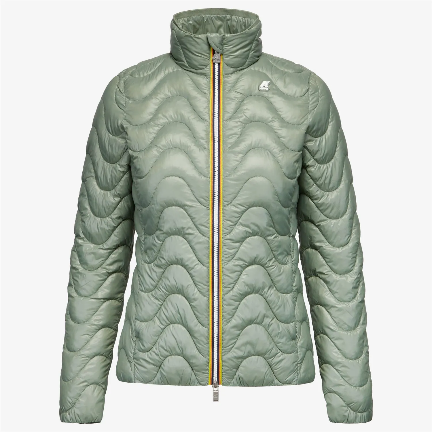 K-Way Violette Quilted Warm geacă verde fjord