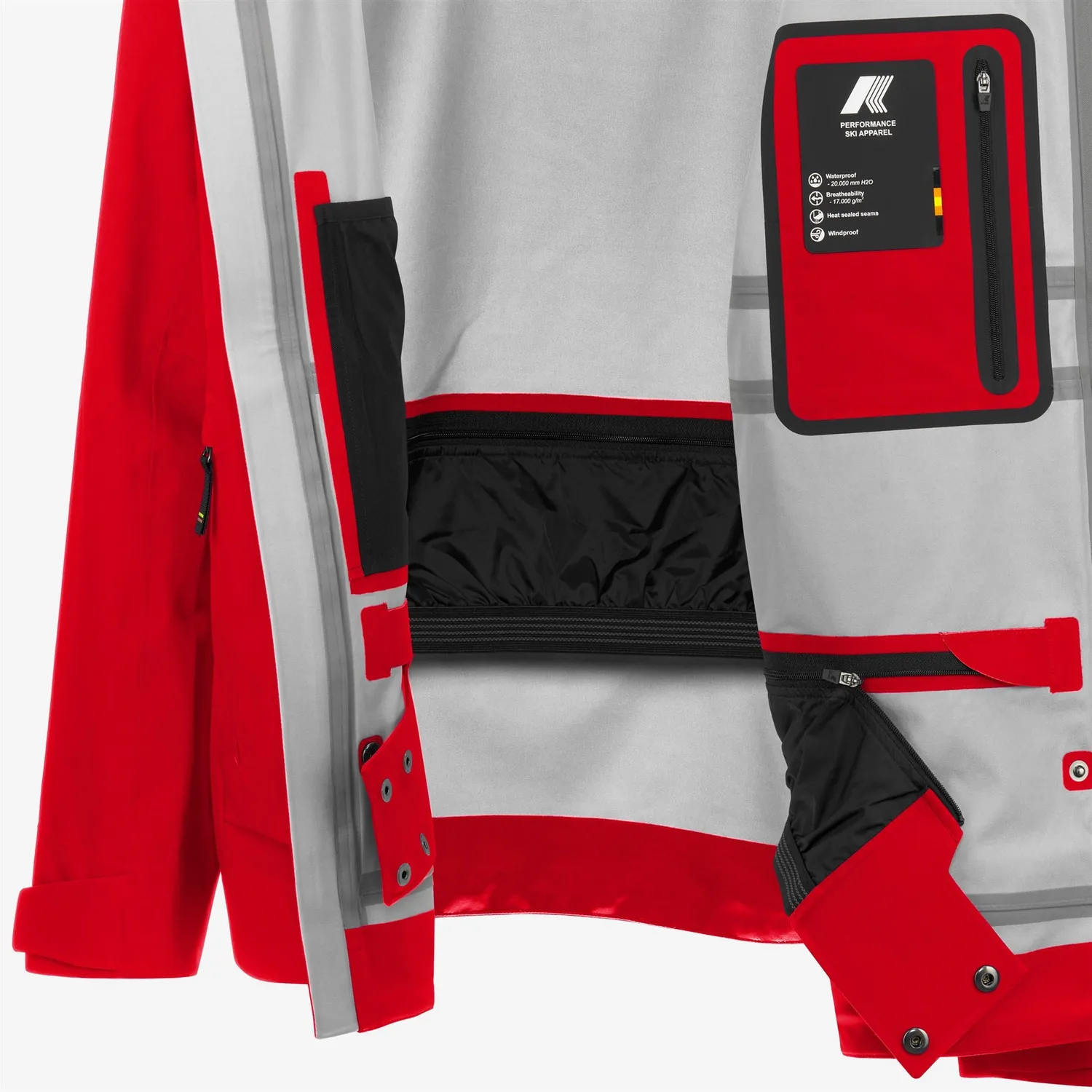 K-Way Bozel 3 Layers geaca rosie schi