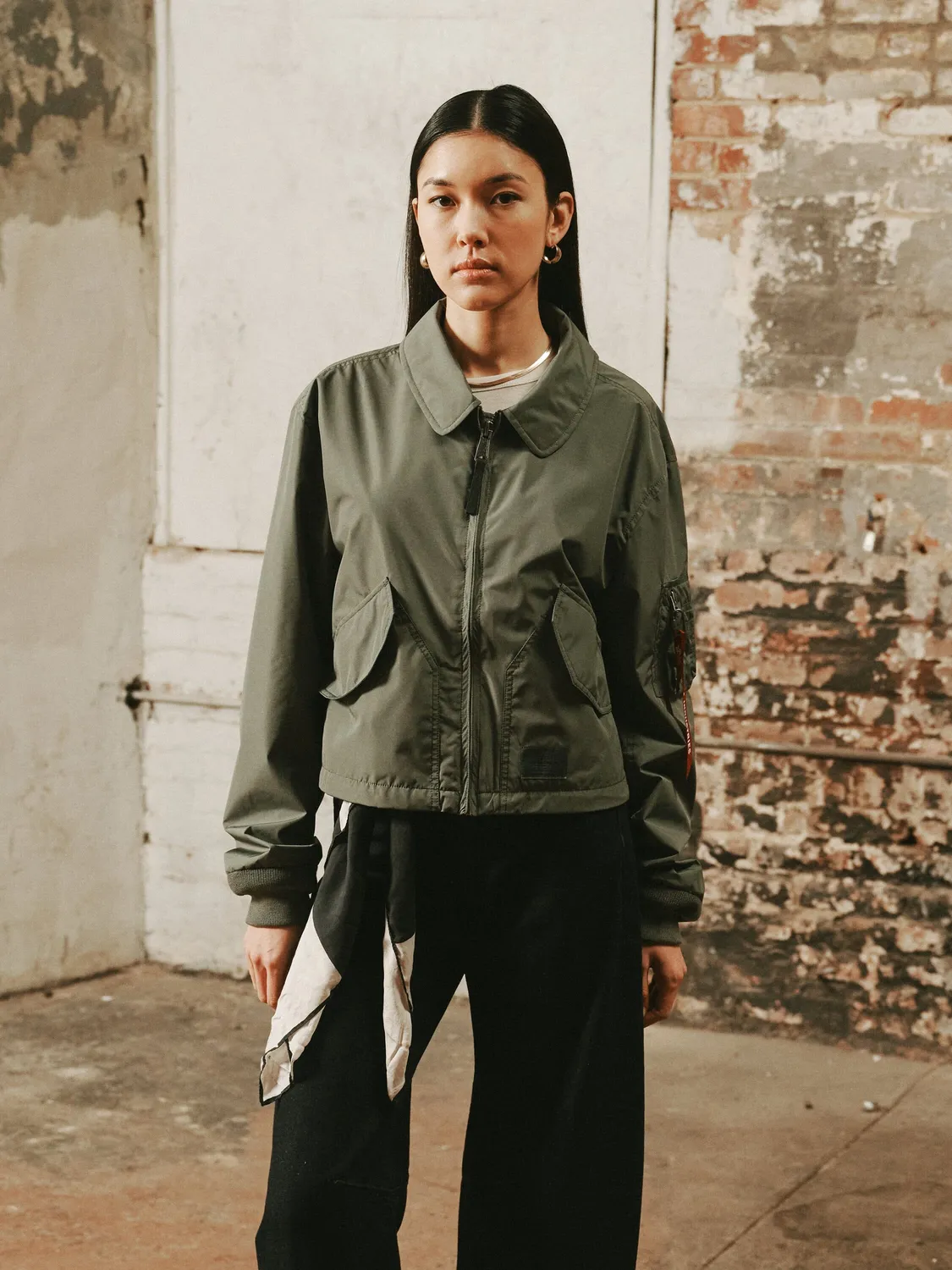 Alpha Industries CWU 36/P geaca bomber gri dama