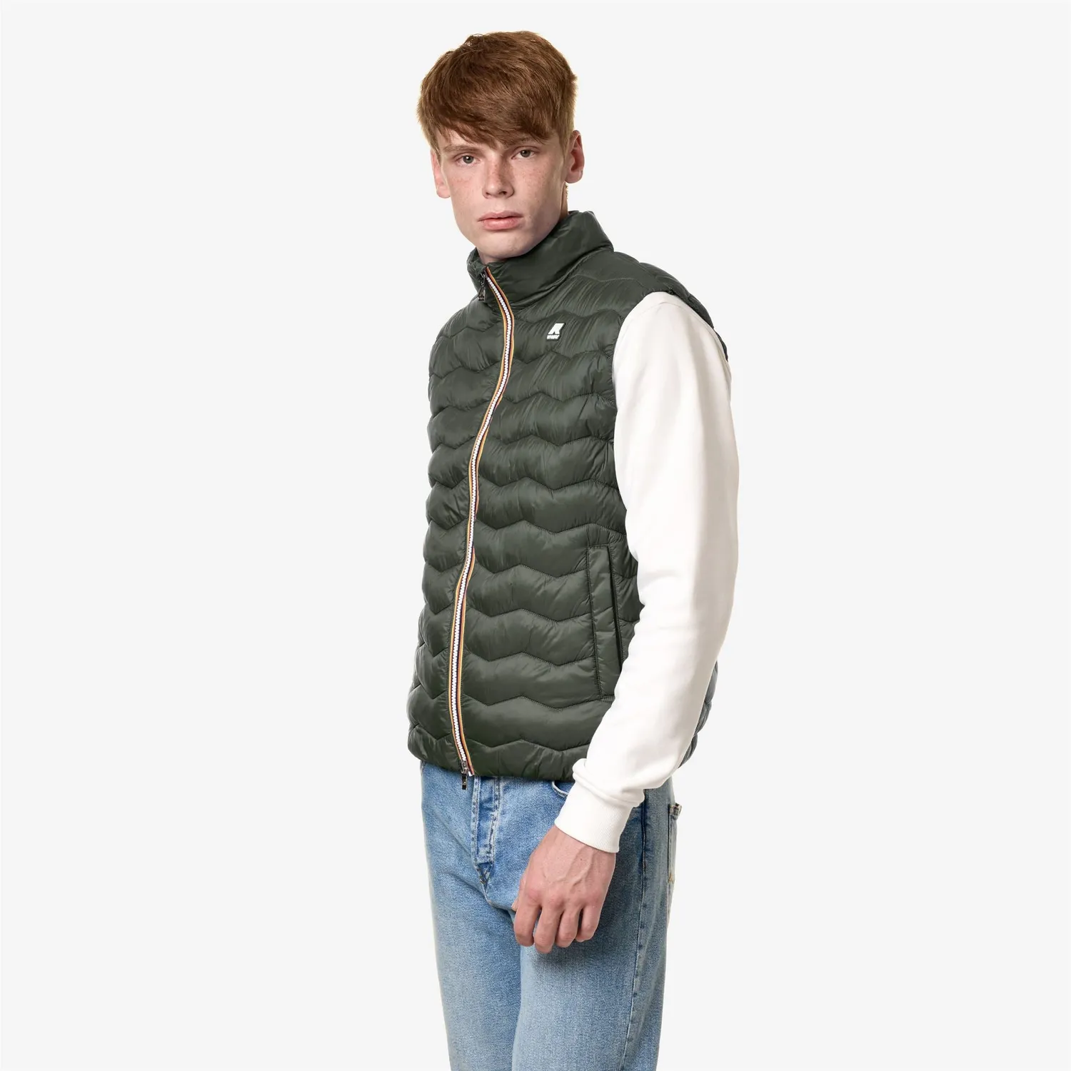 K-Way Valen Quilted Warm vesta barbati verde