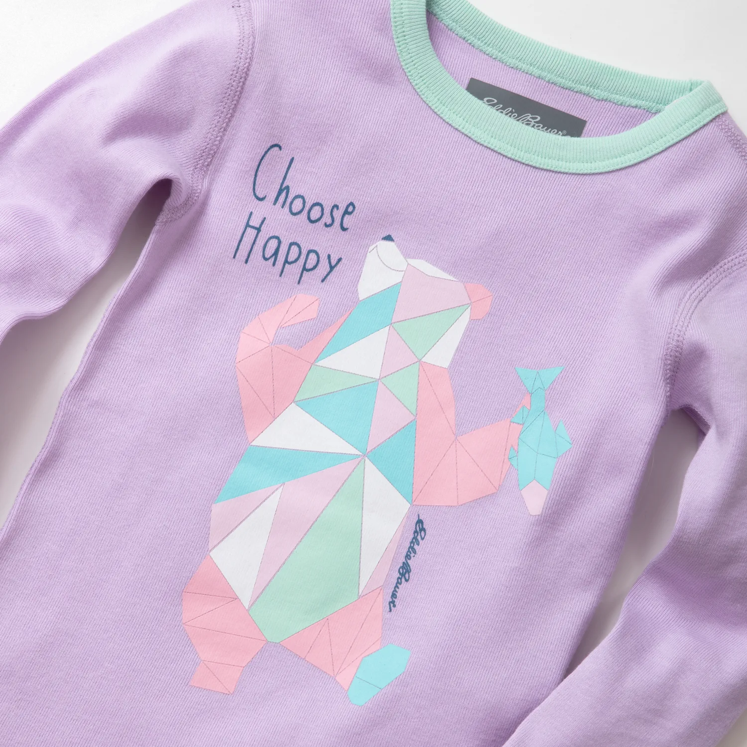 Eddie Bauer Sleep Set pijama fete lila bumbac 2T